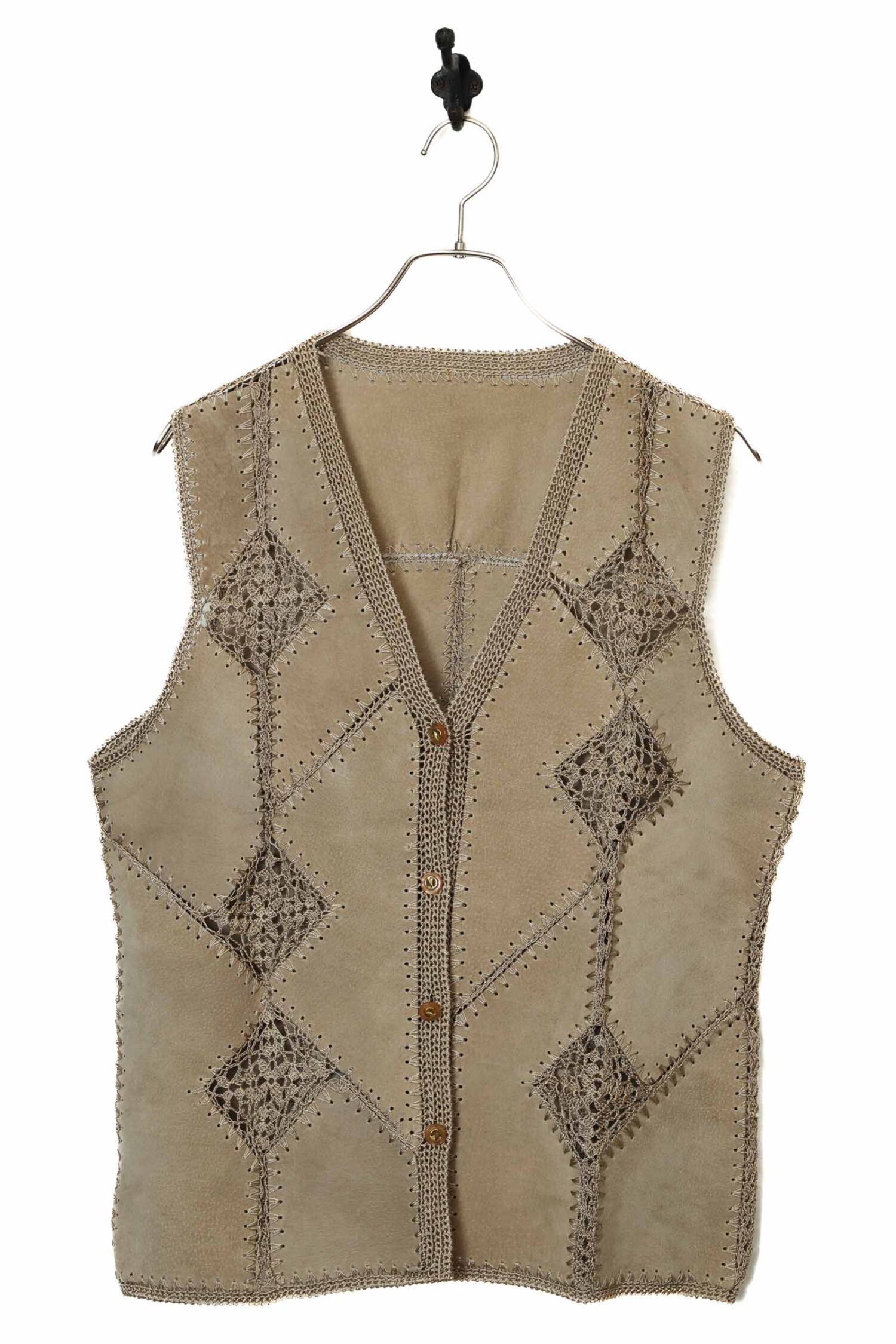 VINTAGE PIG SUEDE VEST/M