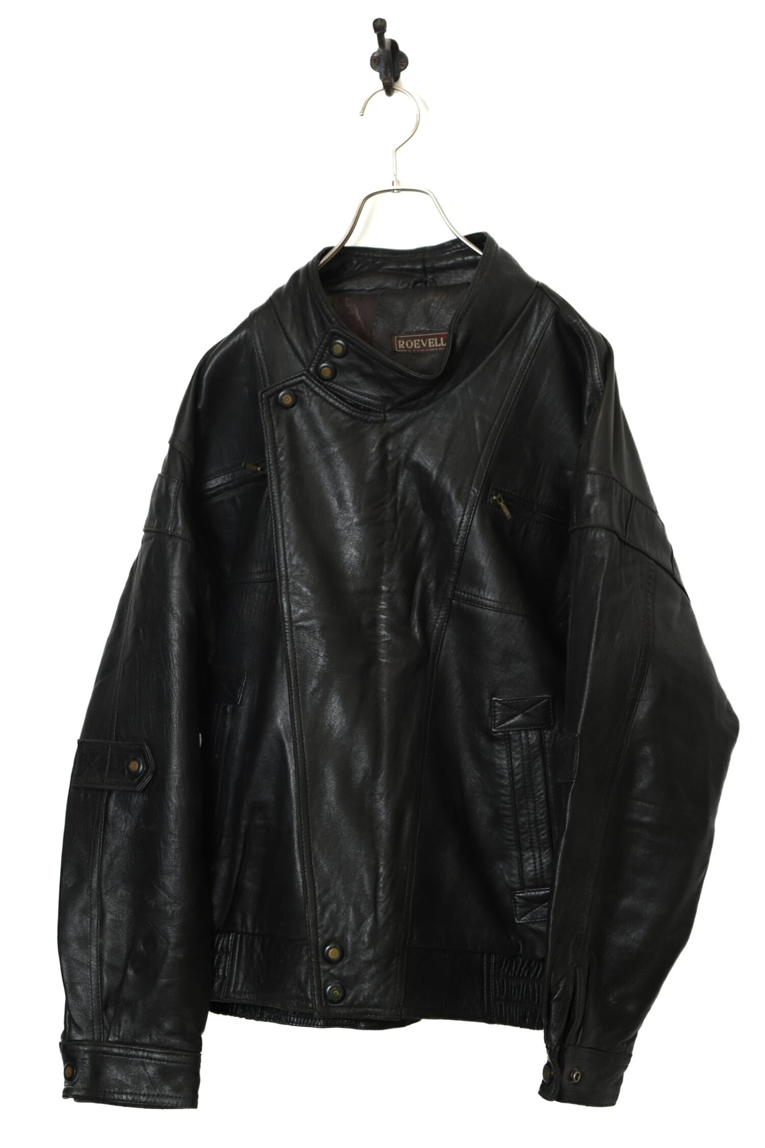 USED DESIGN SHEEP LEATHER JACKET/XL