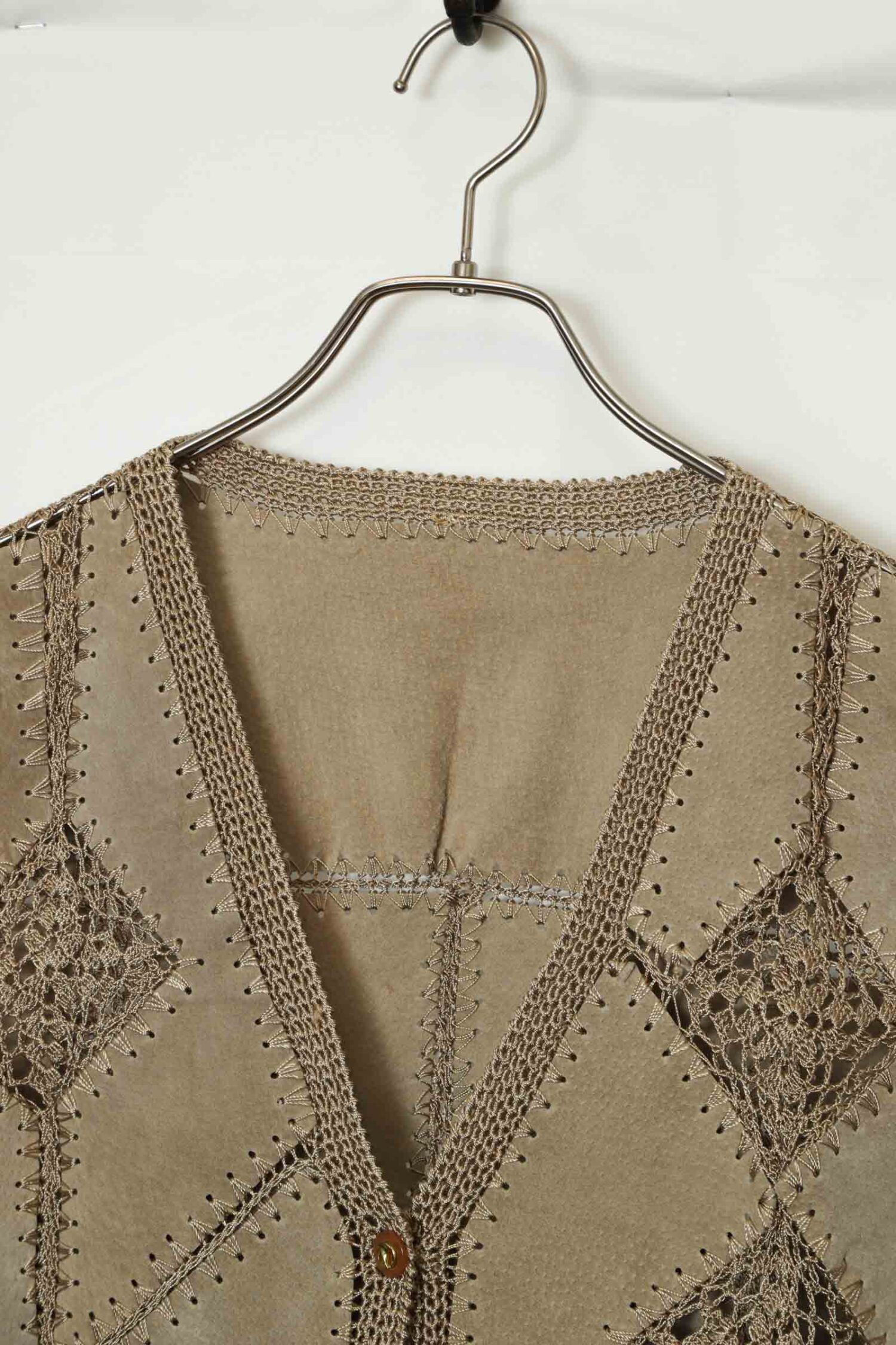 Alternative view of VINTAGE PIG SUEDE VEST/M
