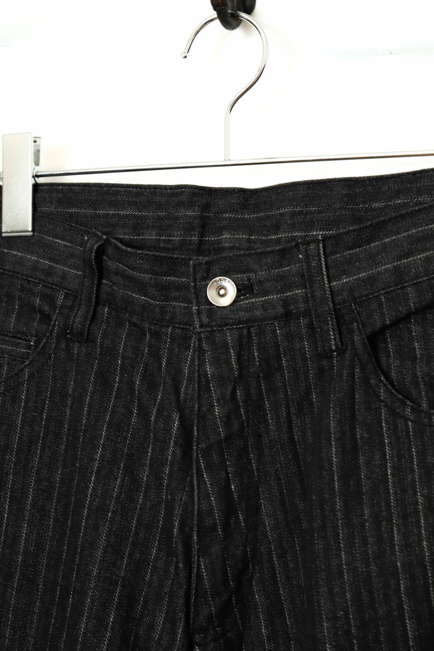 Alternative view of USED STRIPE FLARE DENIM PANTS/W88