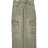 VINTAGE DENIM CARGO PANTS/W74