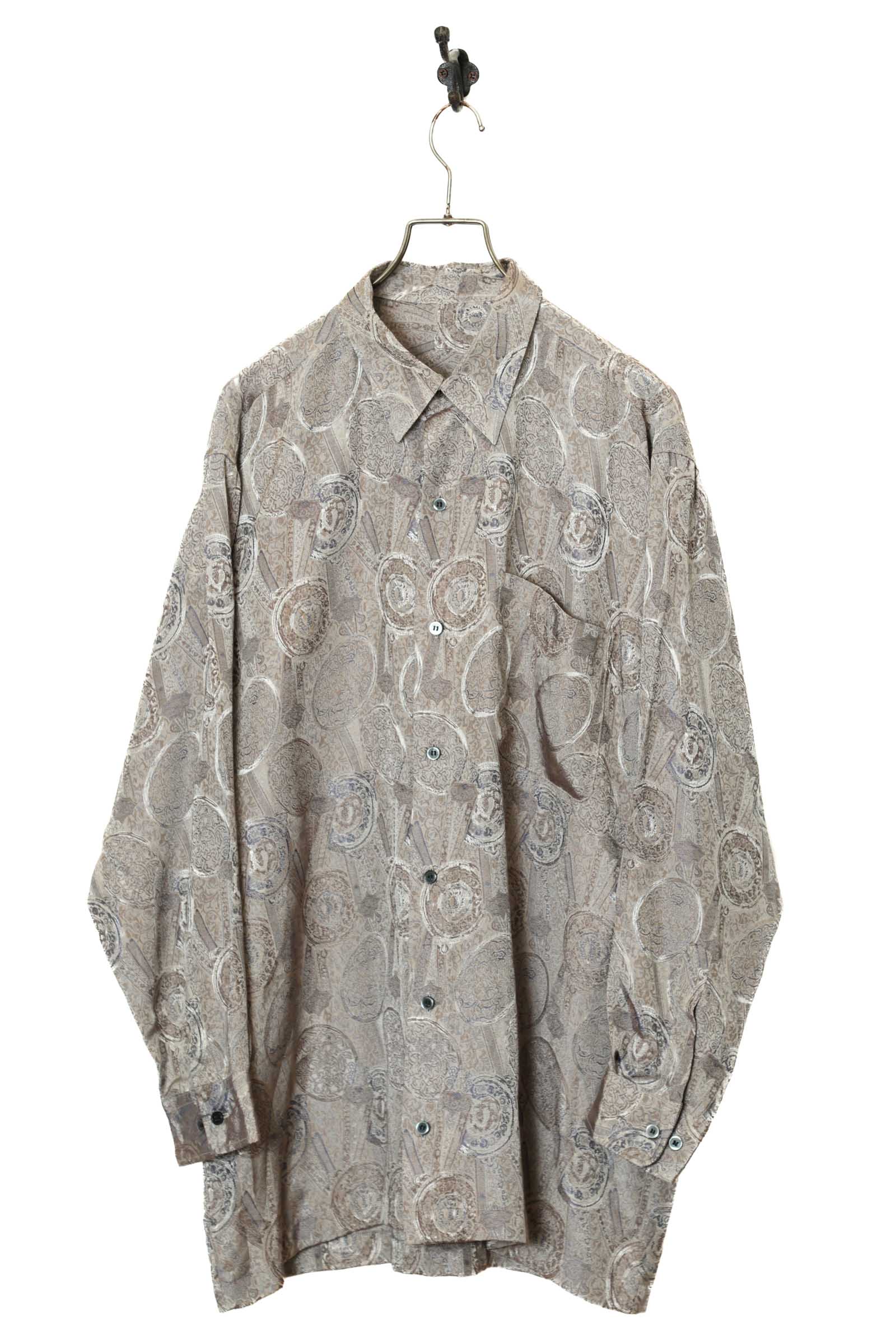 VINTAGE JACQUARD PATTERN SHIRT/XL | 古着屋FERANTRACING【公式