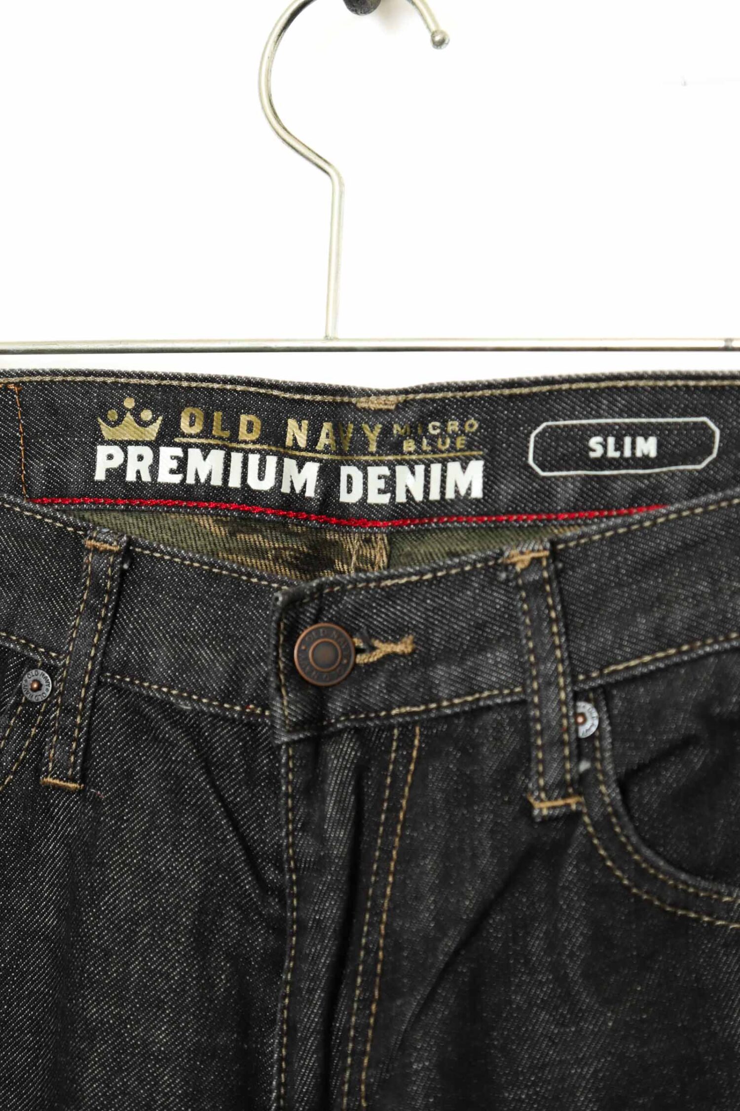 Alternative view of USED OLD NAVY BLACK DENIM PANTS/W80