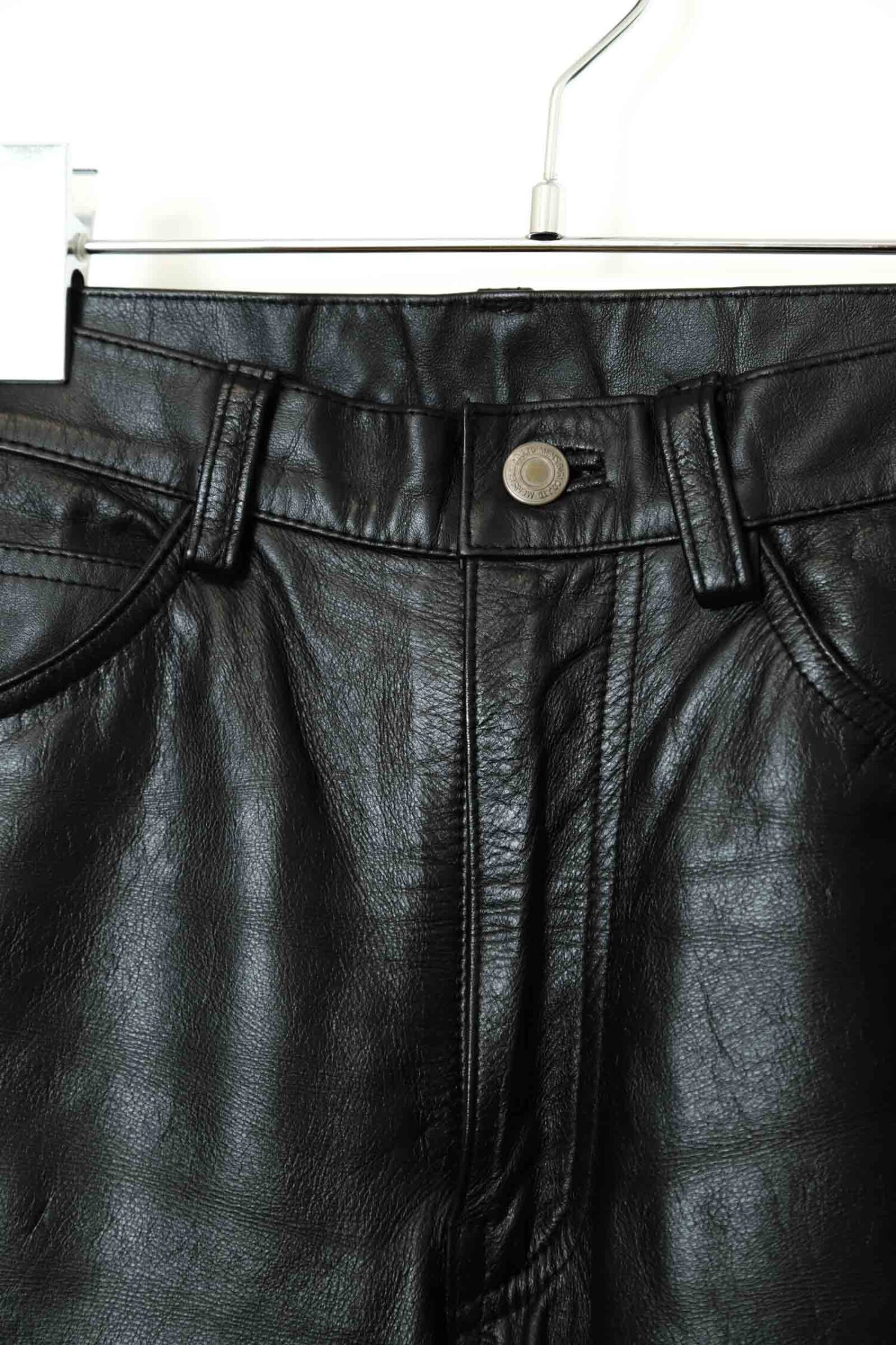 Alternative view of VINTAGE COW LEATHER PANTS/W74