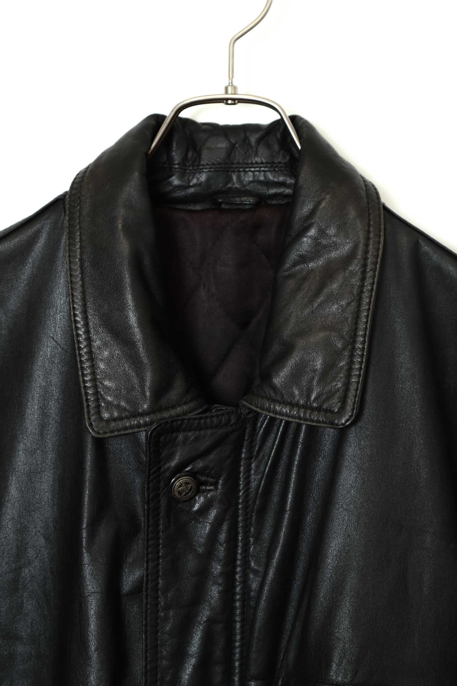 Alternative view of VINTAGE COW LEATHER JACKET/XL