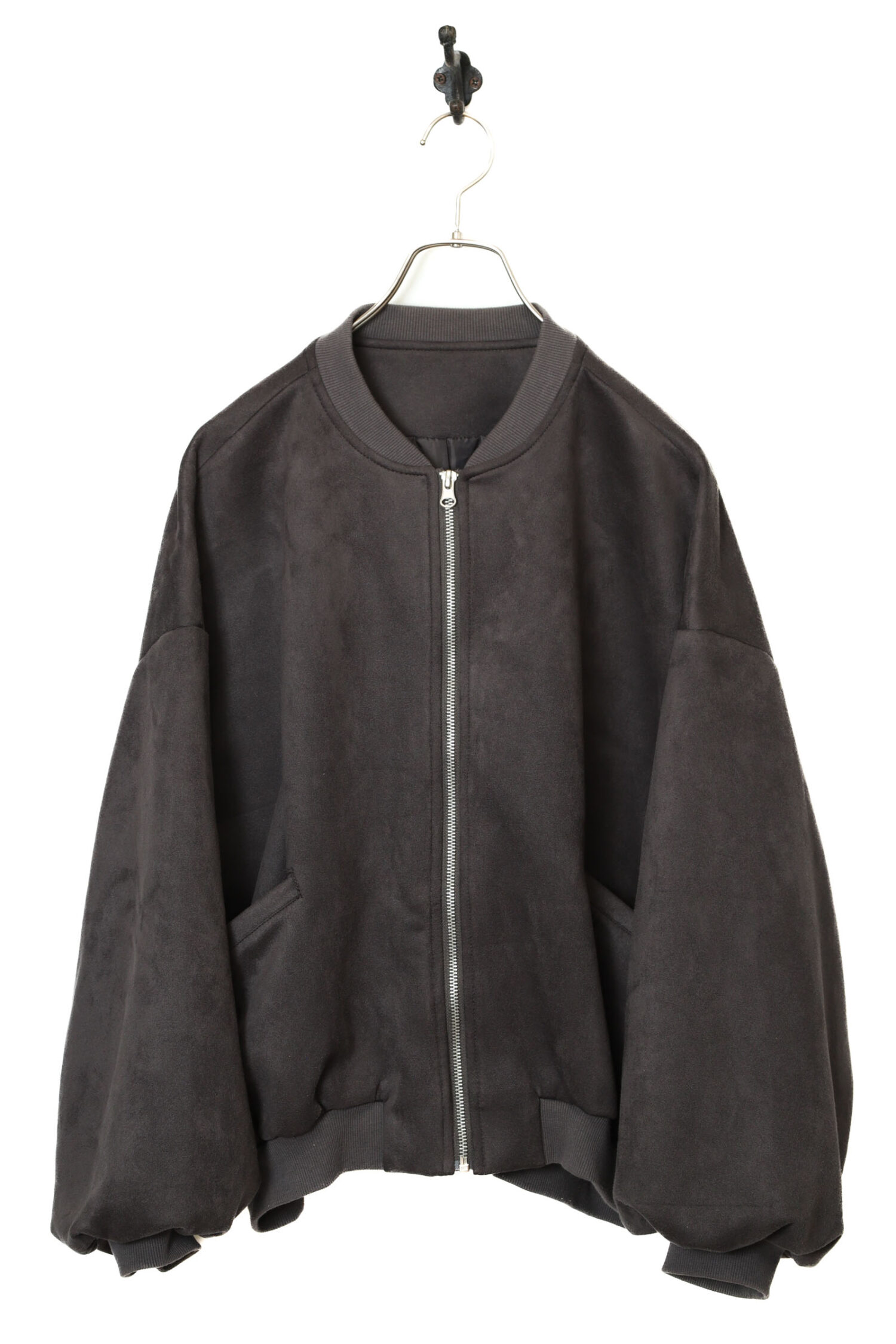 VINTAGE FAKE SUEDE BOMBER JACKET/XL
