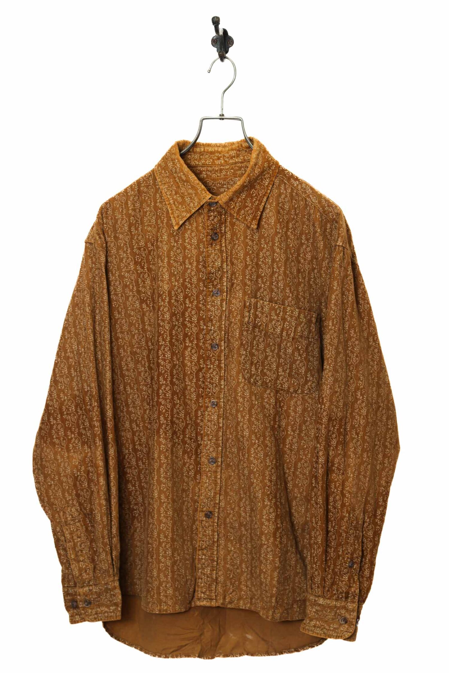 VINTAGE PRINTED CORDUROY SHIRT/M