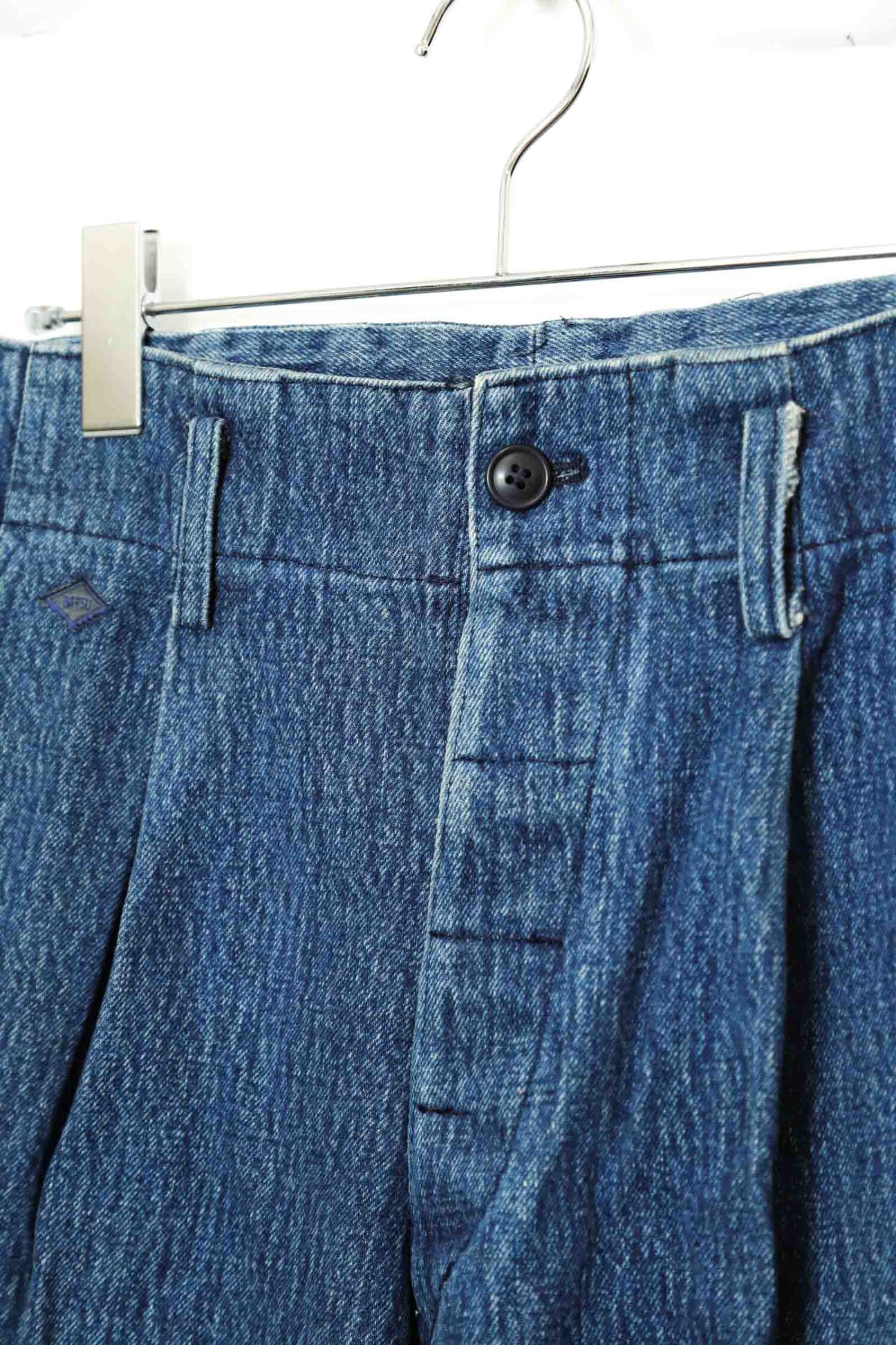 Alternative view of VINTAGE PLEATED DENIM PANTS/W80
