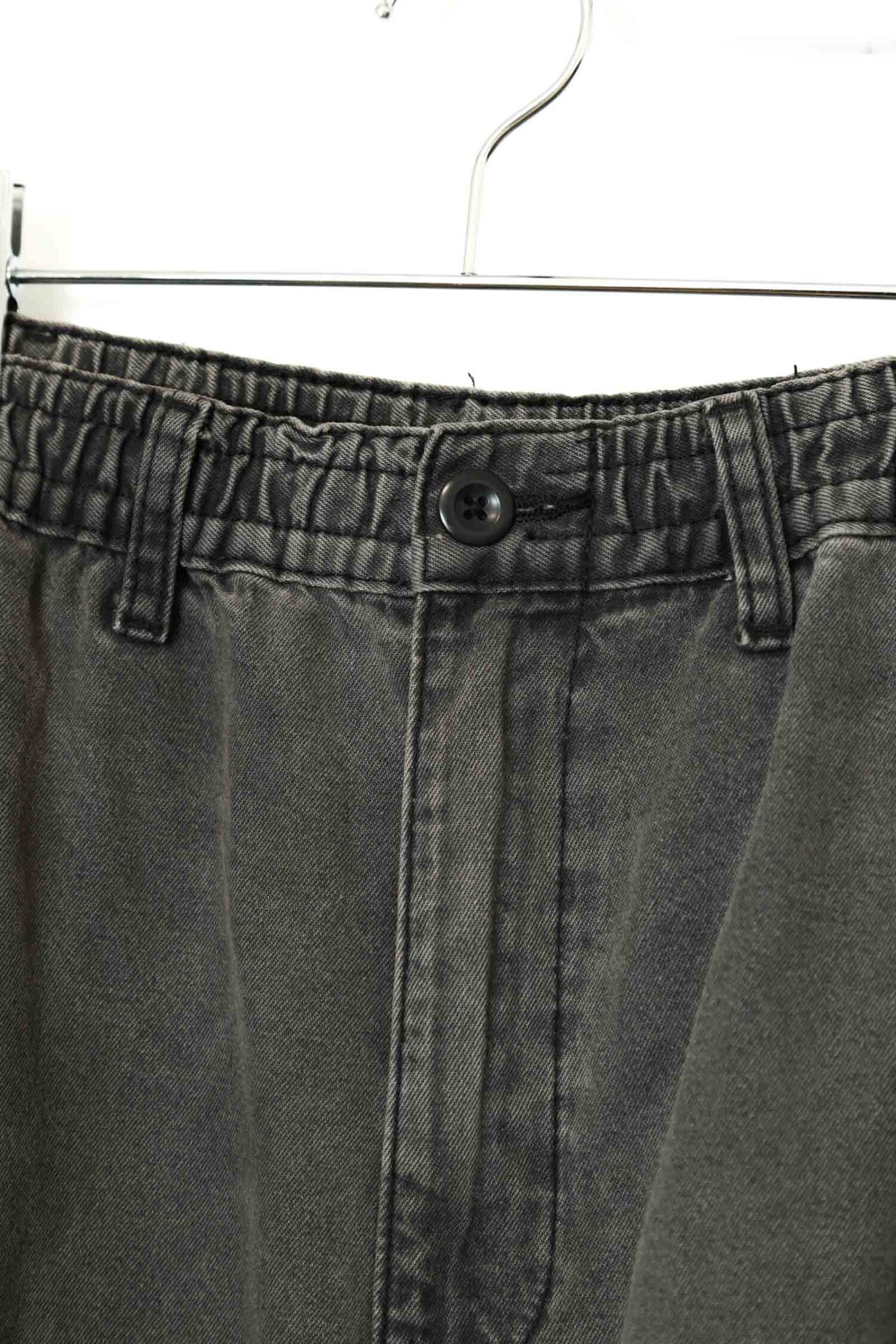 Alternative view of VINTAGE BLACK DENIM CARGO PANTS/W70-80