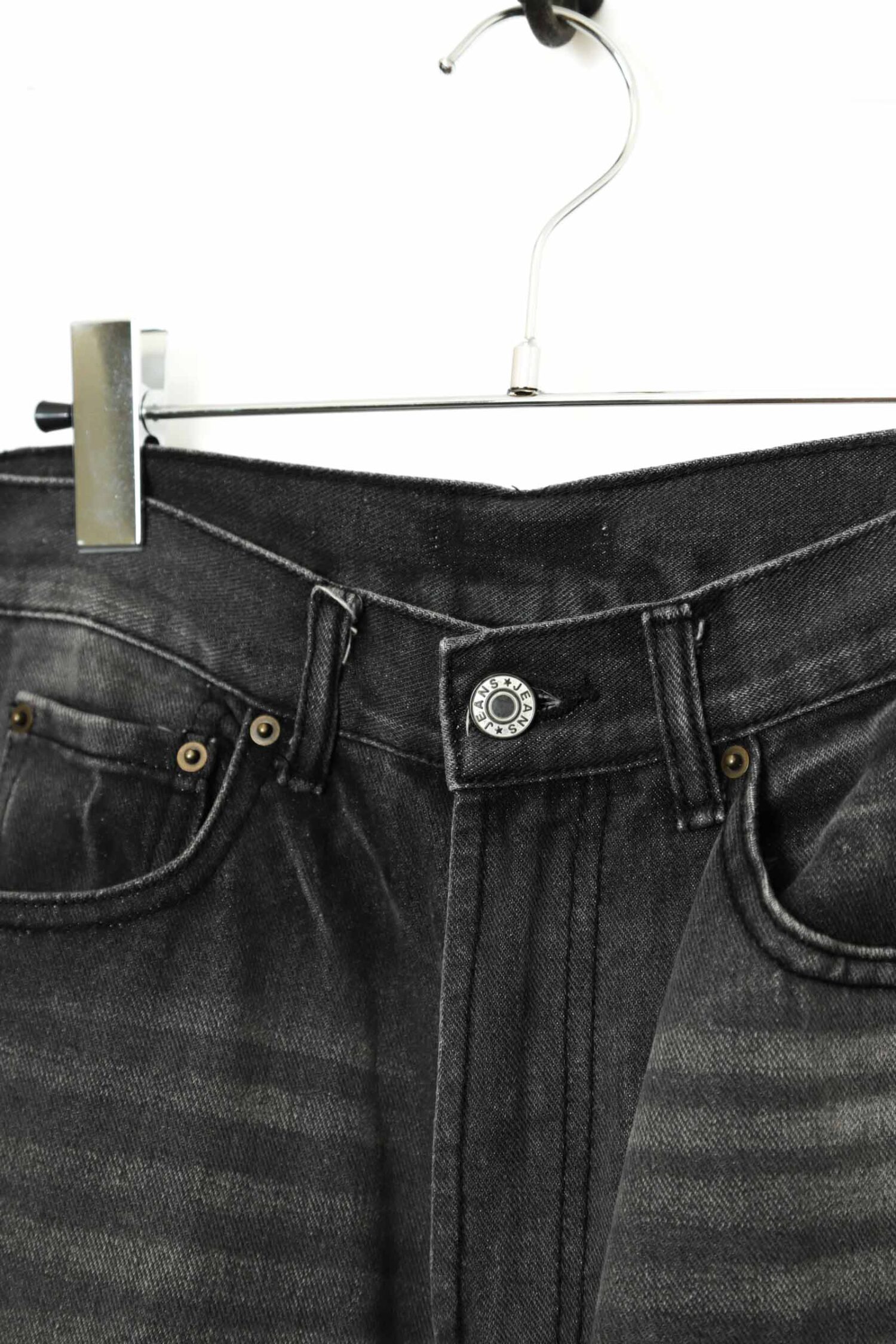 Alternative view of VINTAGE BLACK DENIM PANTS/W66