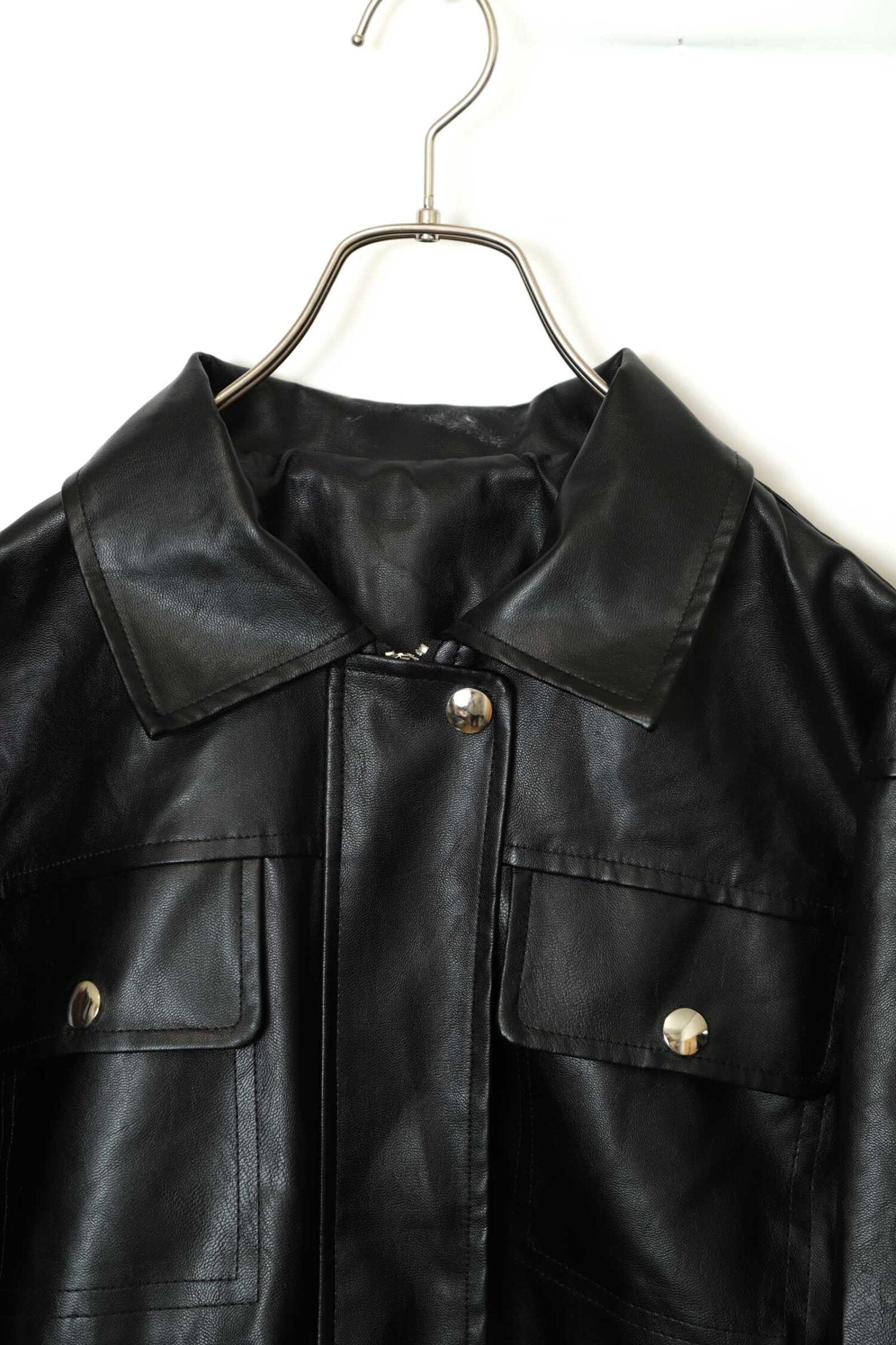 Alternative view of VINTAGE FAKE LEATHER JACKET/L