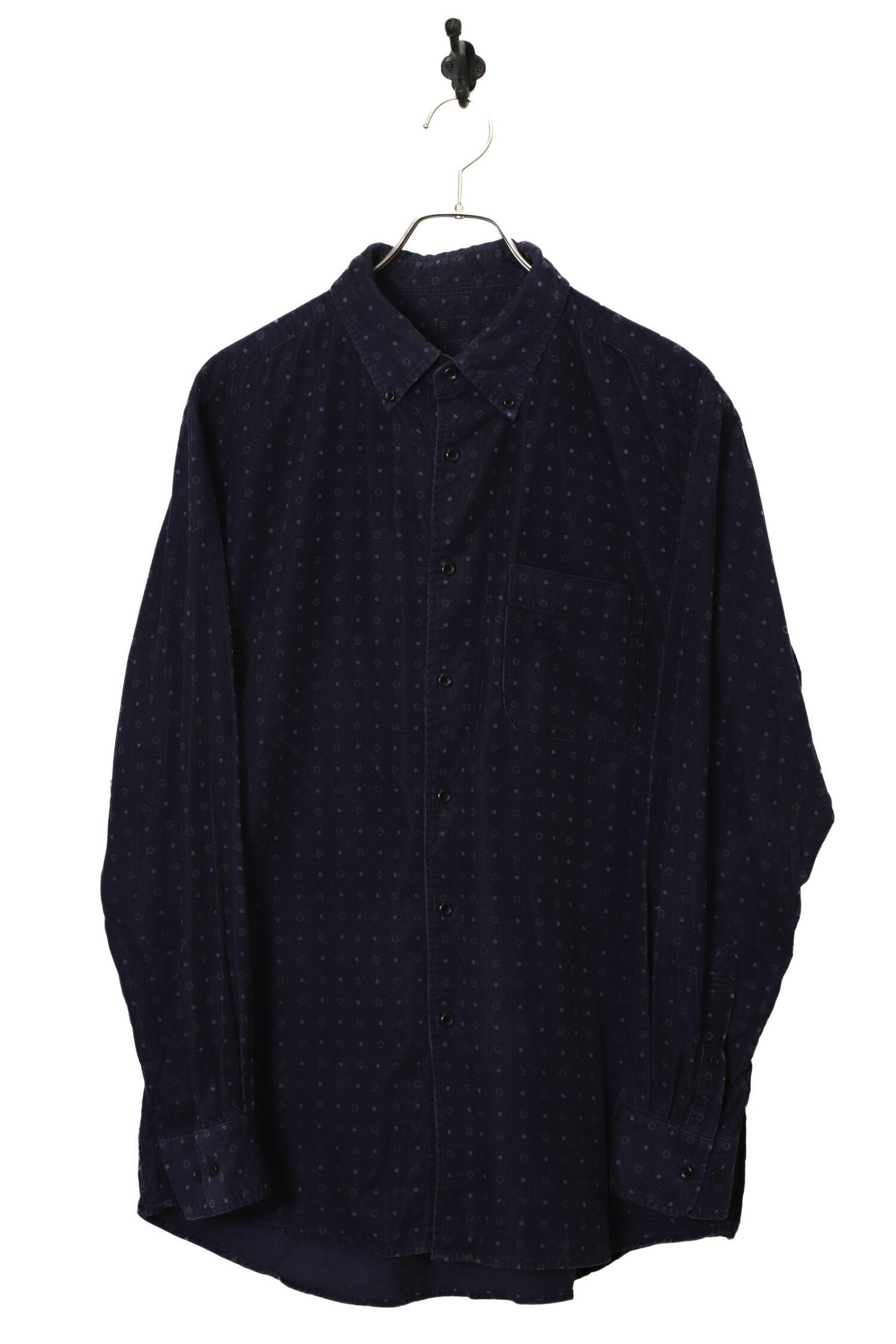 VINTAGE PRINTED CORDUROY SHIRT/XL