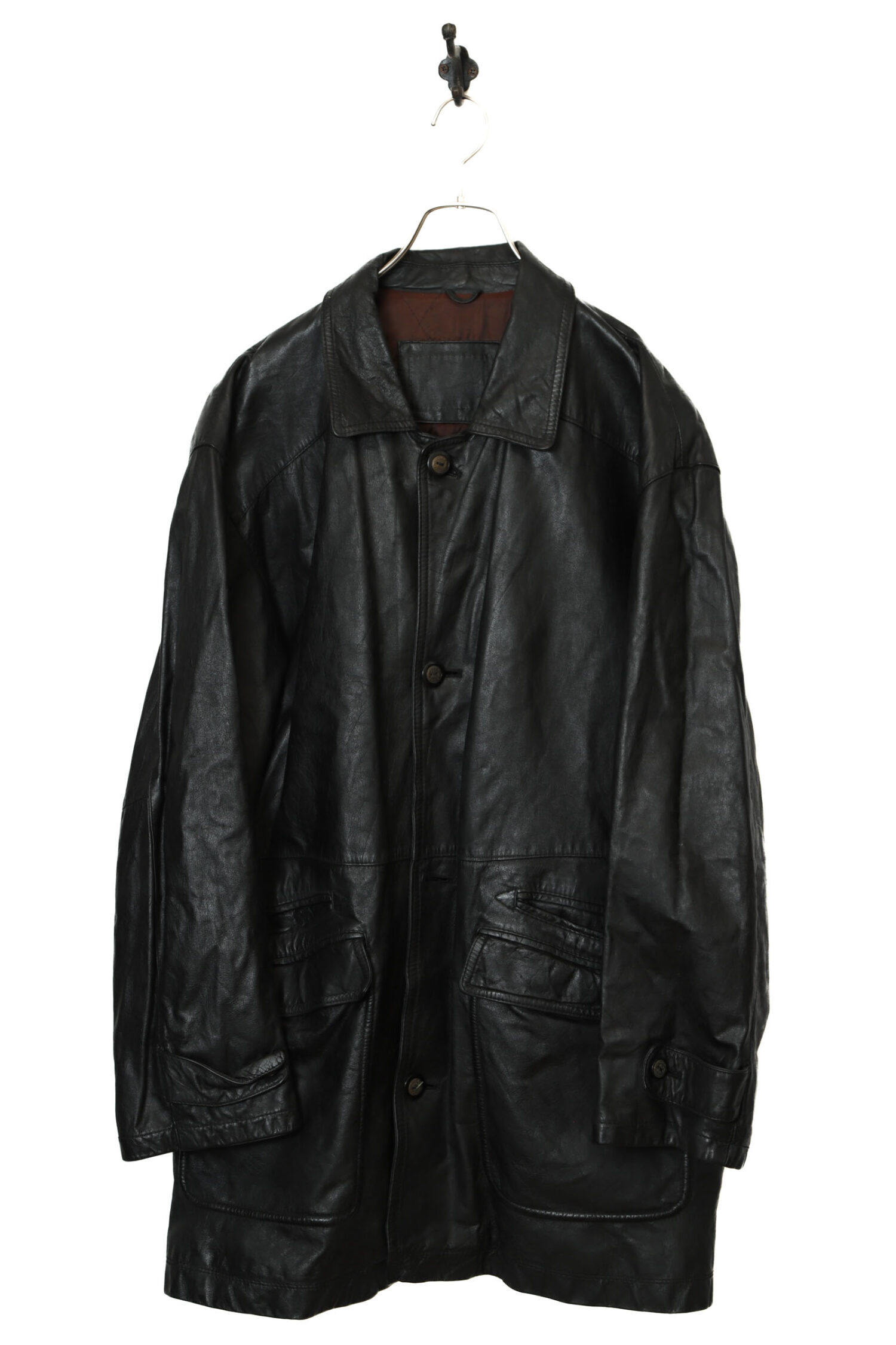 VINTAGE COW LEATHER JACKET/XL