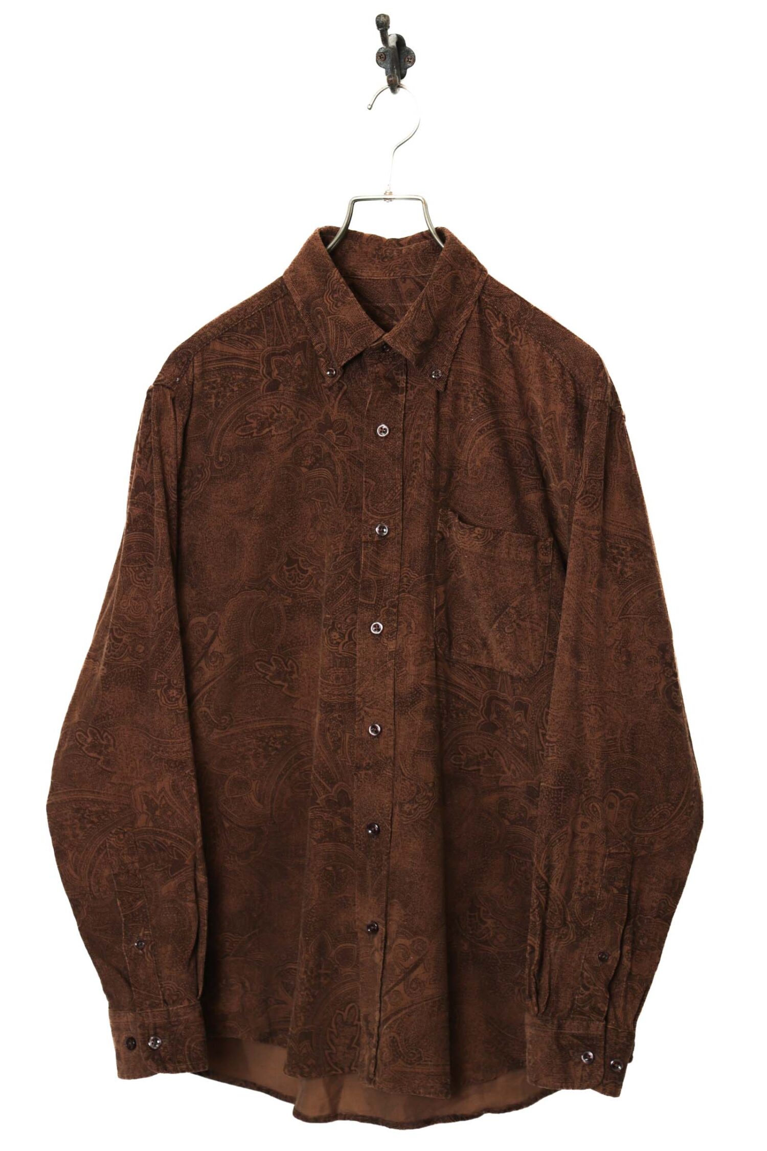VINTAGE PRINTED CORDUROY SHIRT/M