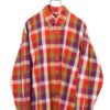VINTAGE CHECK PATTERN SHIRT/XL