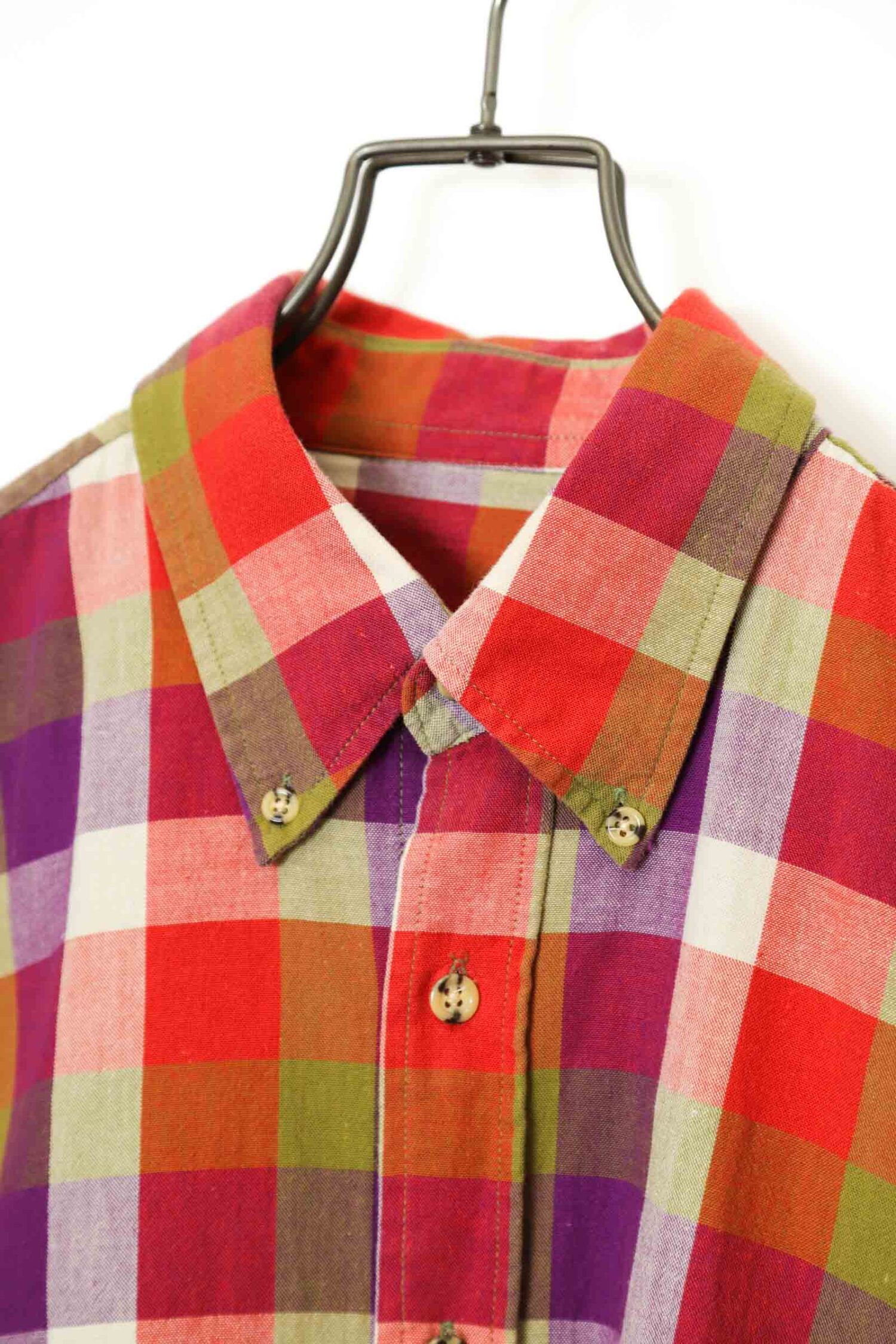 Alternative view of VINTAGE CHECK PATTERN SHIRT/XL