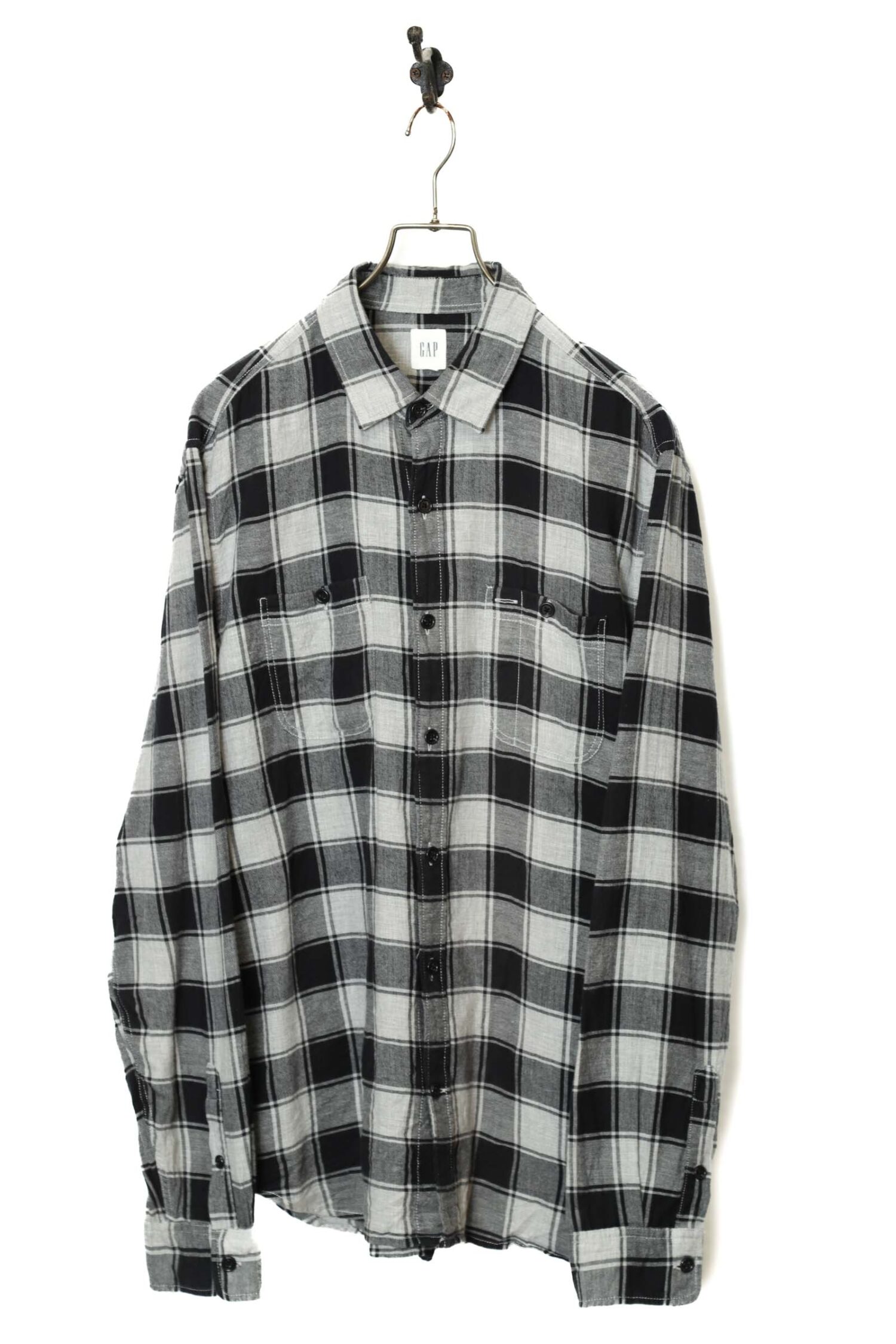 USED GAP CHECK PATTERN SHIRT/L