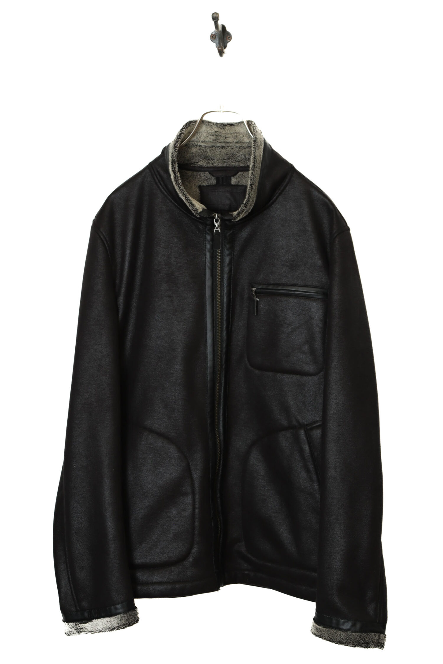 VINTAGE FAKE SUEDE BOA JACKET/M