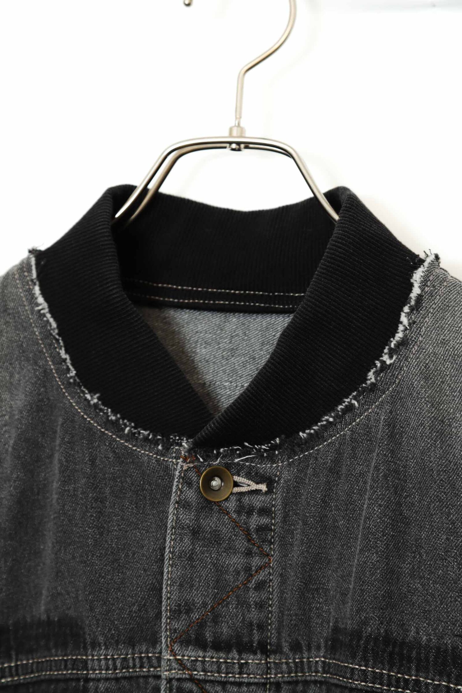 Alternative view of VINTAGE CUT-OFF DENIM BOMBER JACKET/XL