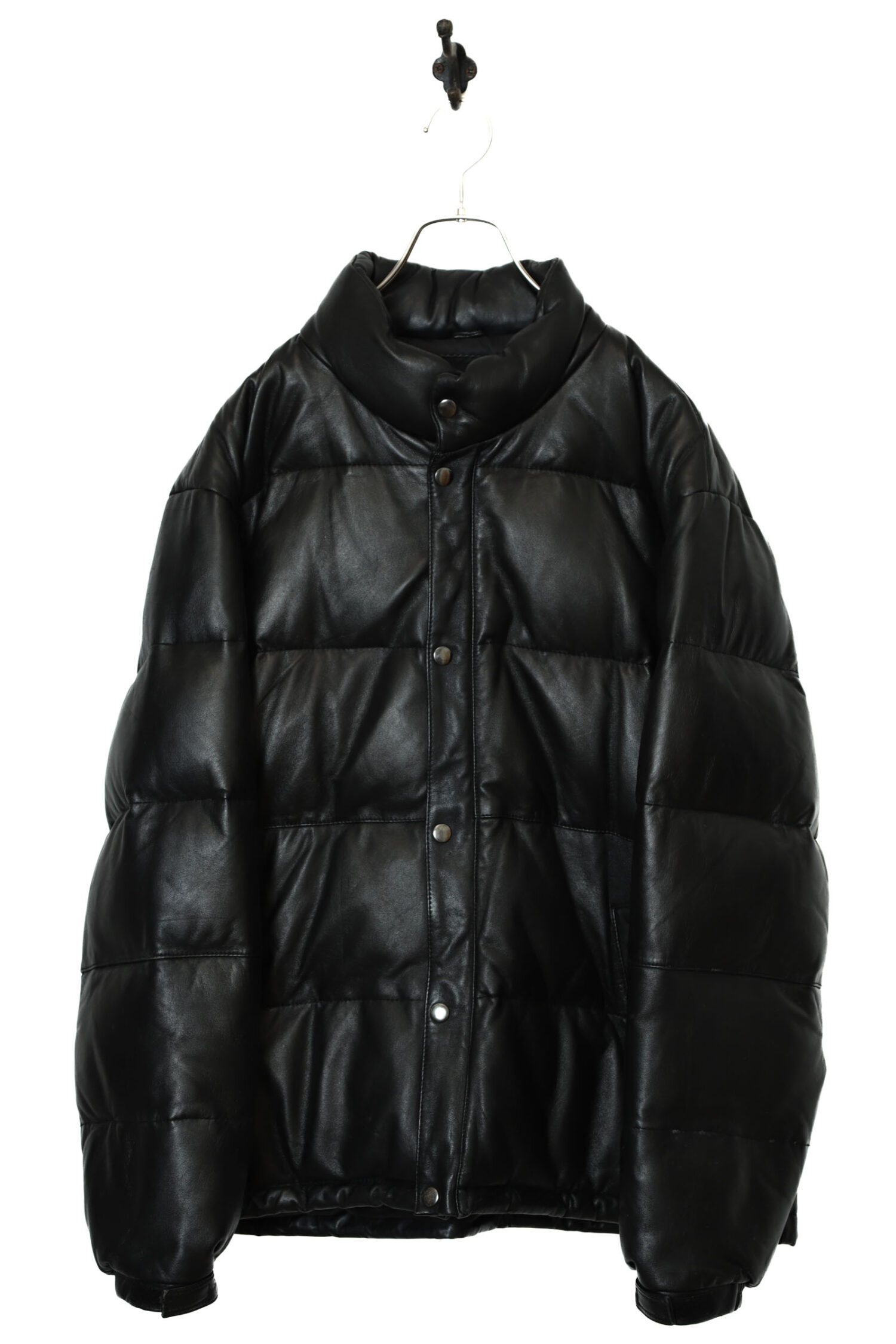 VINTAGE SHEEP LEATHER DOWN JACKET/XL