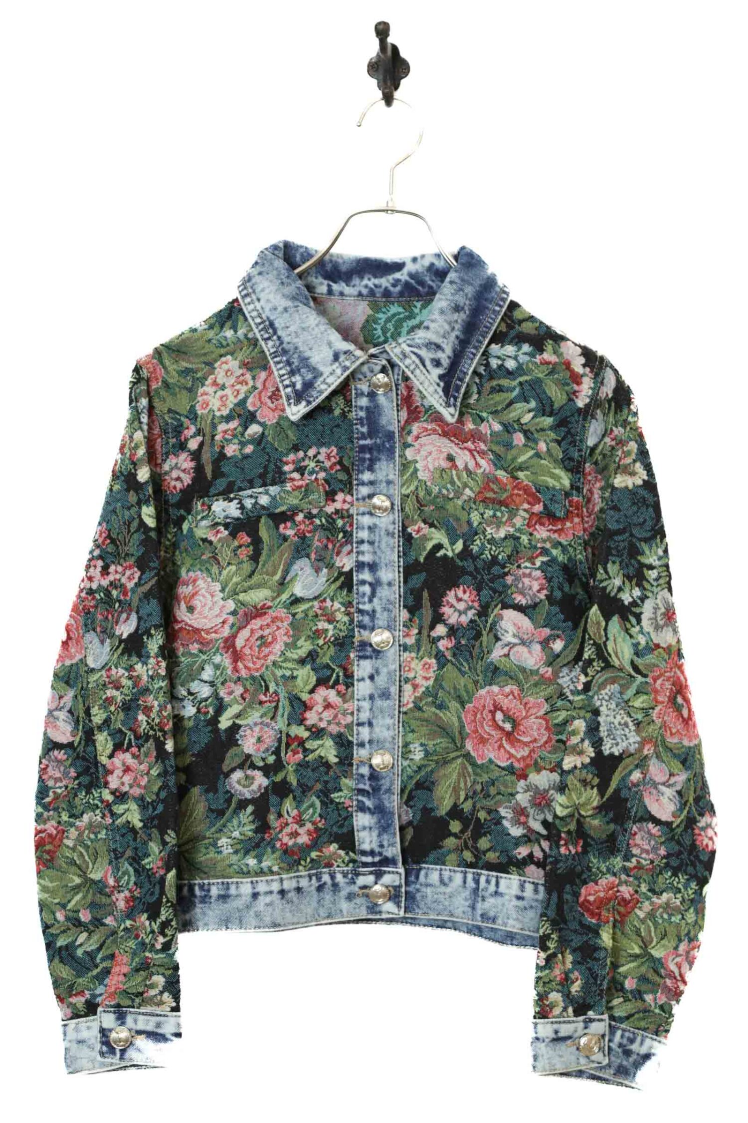 VINTAGE JACQUARD PATTERN JACKET/M