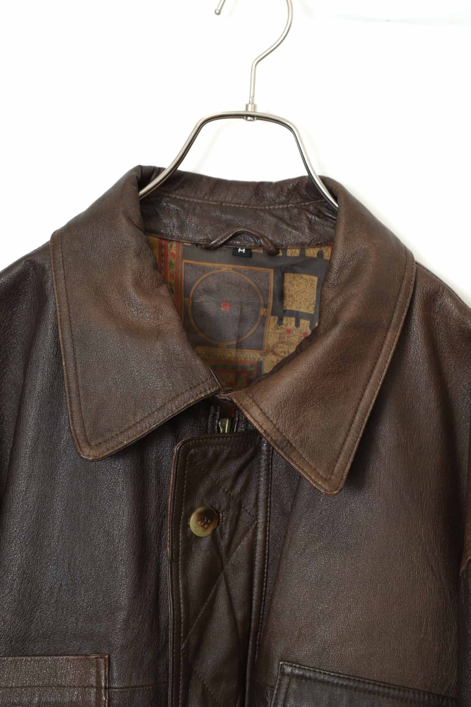 Alternative view of VINTAGE PIG LEATHER JACKET/XL