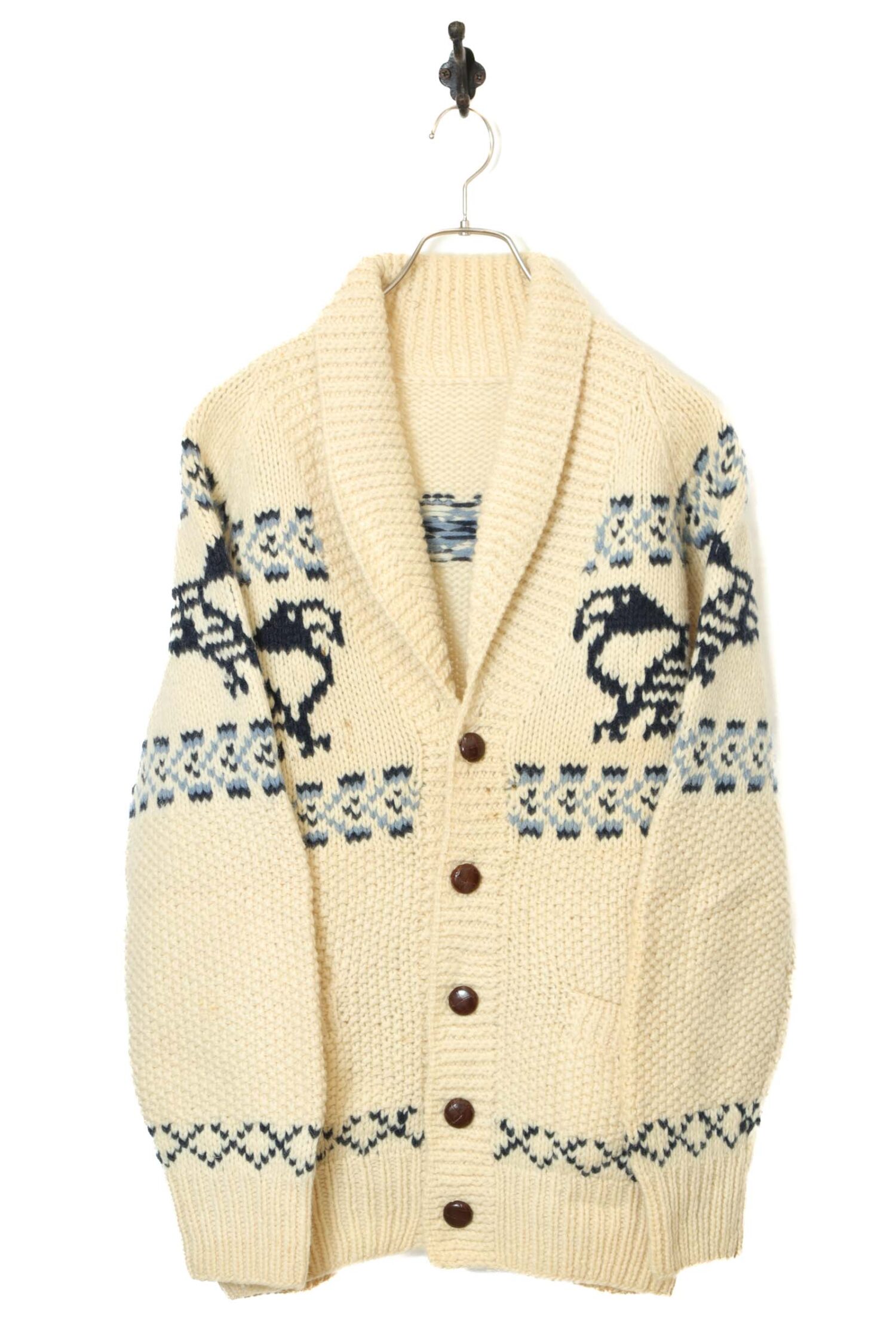 VINTAGE KINITTED CARDIGAN/L
