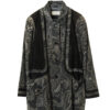 USED PRINTED KANGAROO LEATHER COAT/M