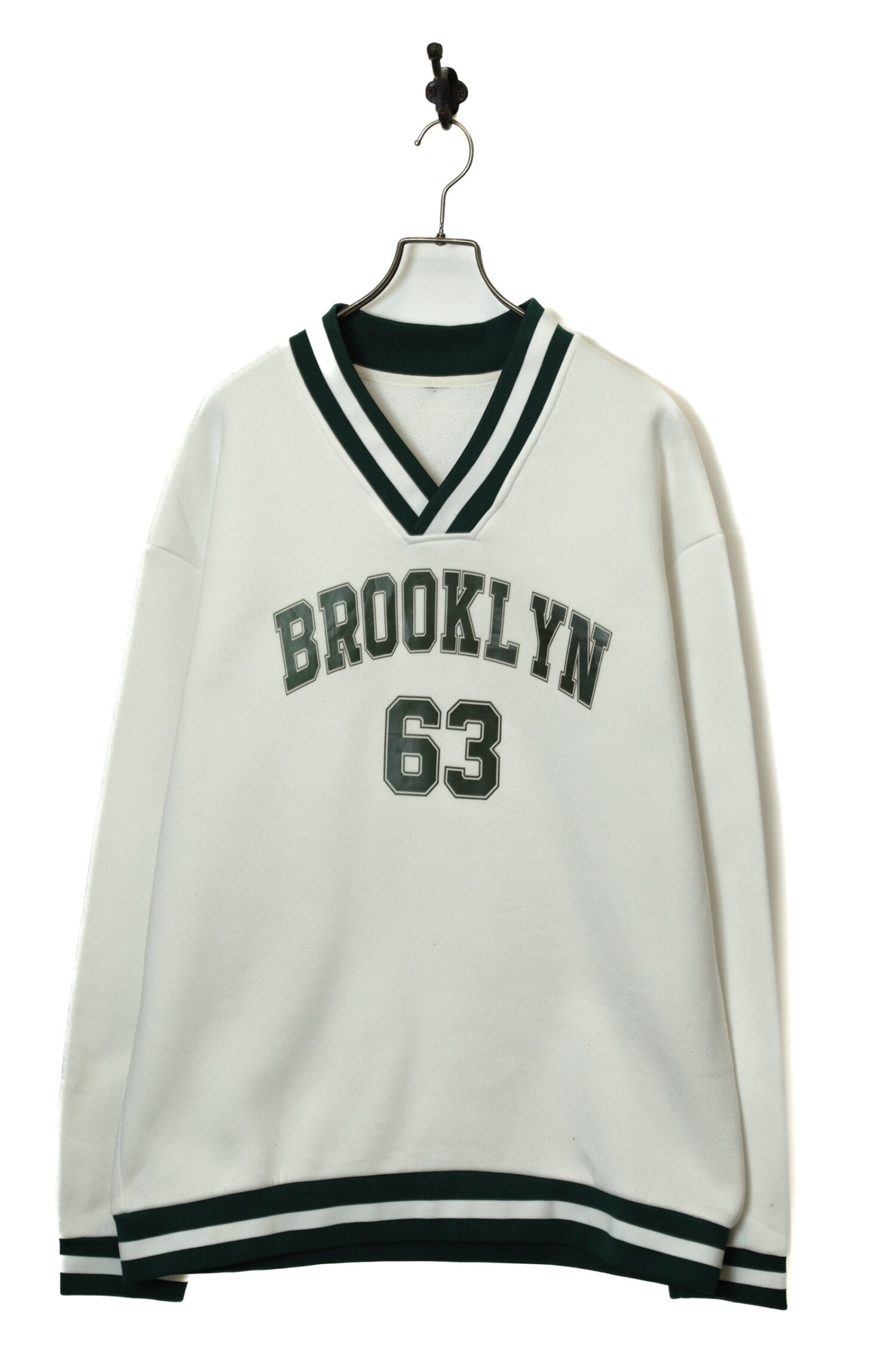 USED V-NECK PRINTED SWEAT SHIRT/XL