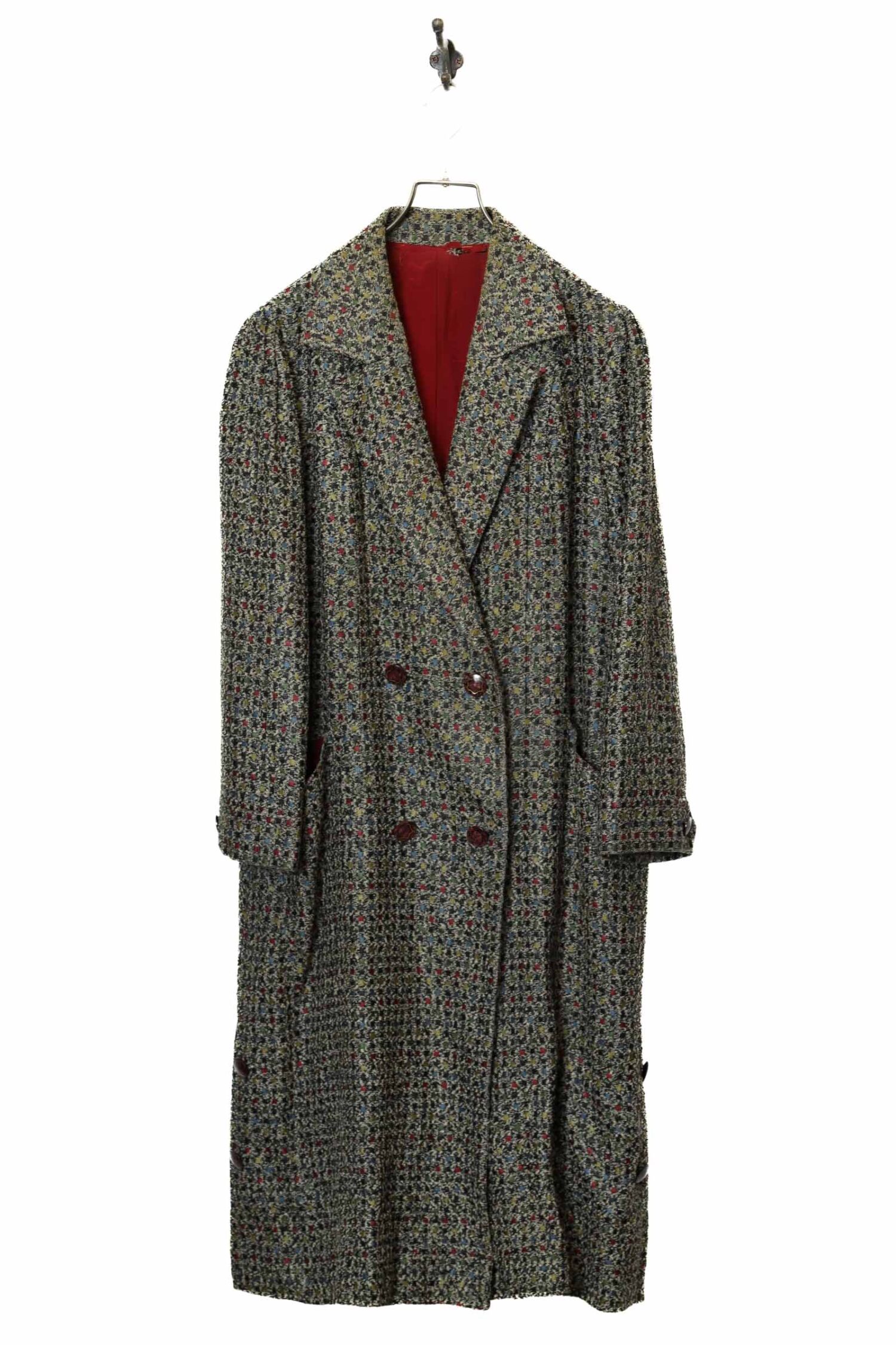 VINTAGE JACQUARD CHESTER COAT/L
