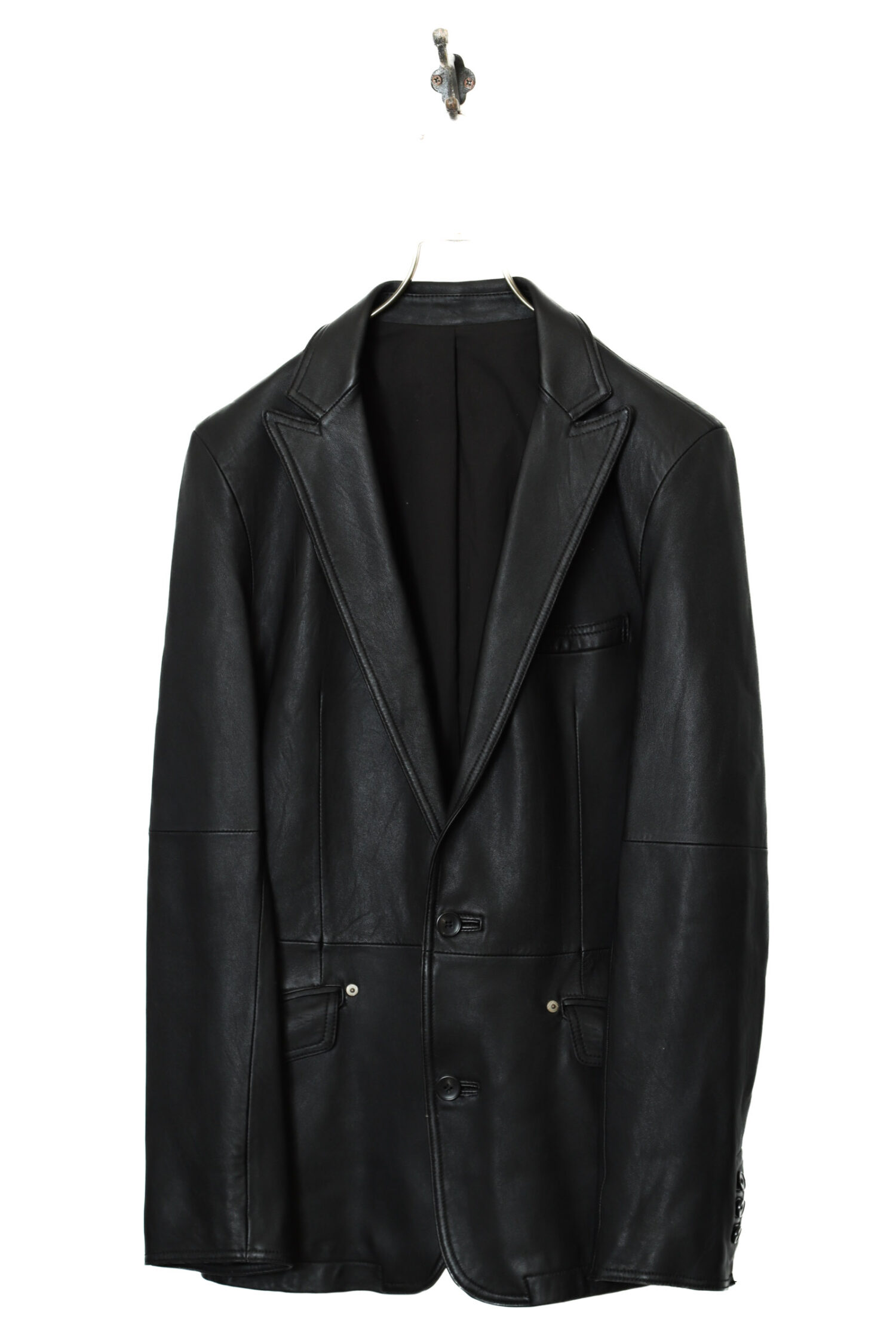 VINTAGE SHEEP LEATHER TAILORED JACKET/L