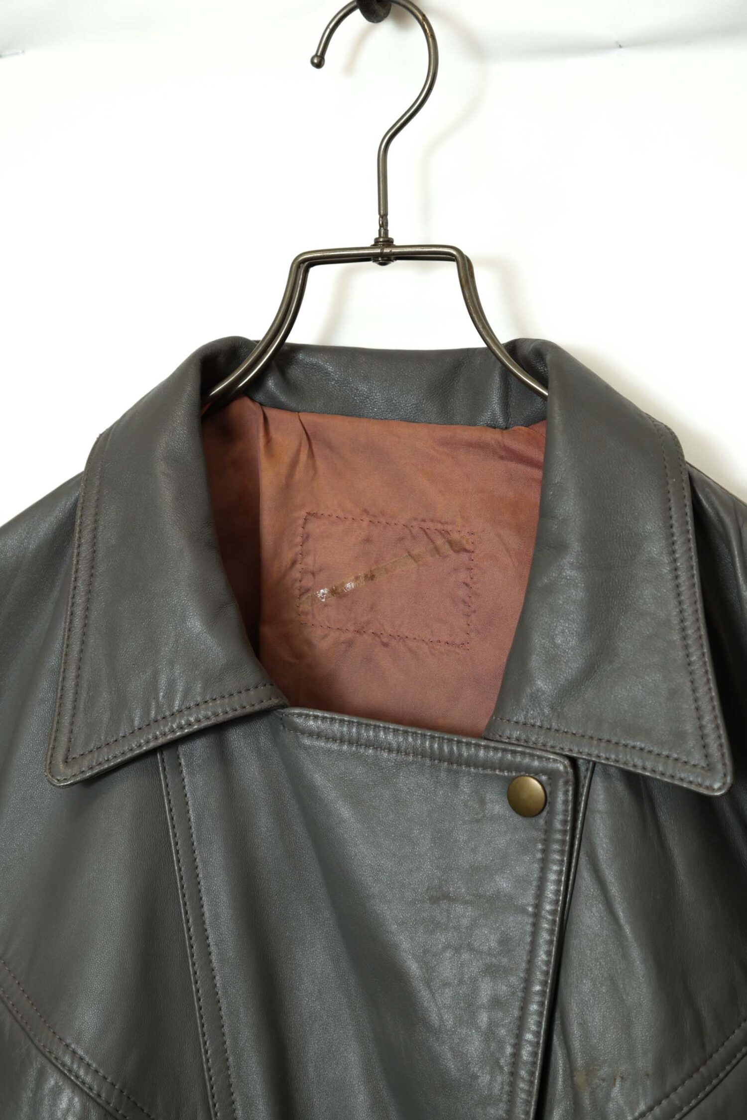Alternative view of VINTAGE SHEEP LEATHER RIDERS JACKET/L
