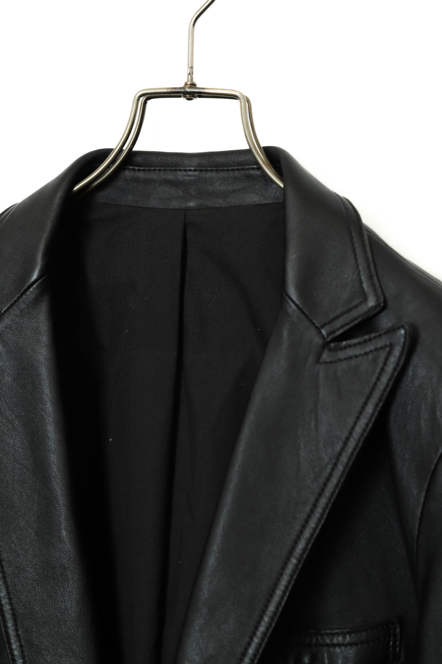 Alternative view of VINTAGE SHEEP LEATHER TAILORED JACKET/L