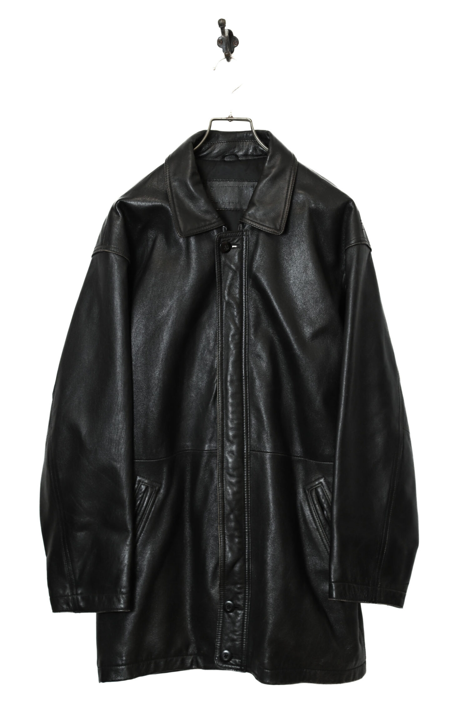 VINTAGE SHEEP LEATHER COVERALL JACKET/XL