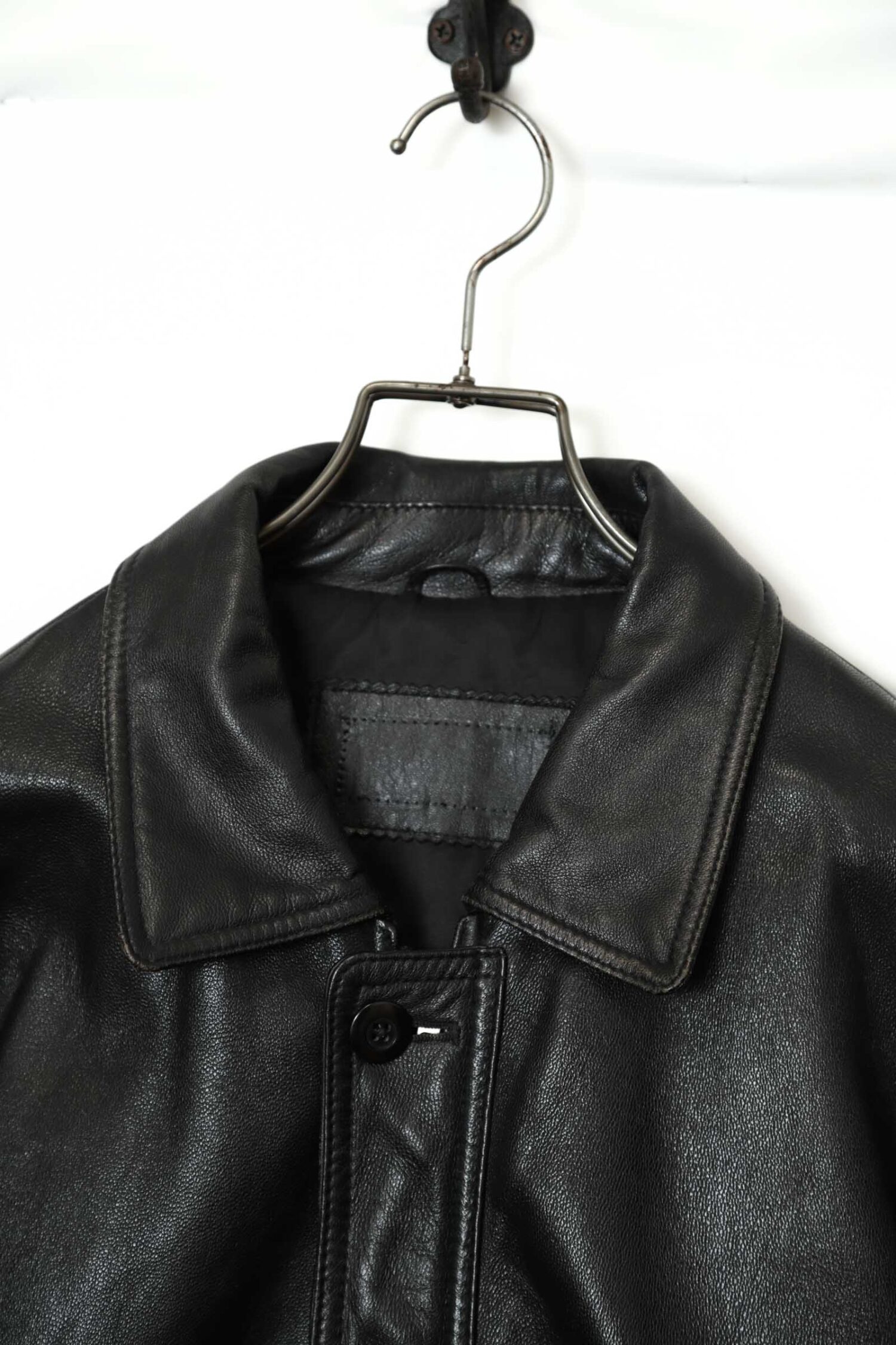 Alternative view of VINTAGE SHEEP LEATHER COVERALL JACKET/XL