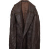 VINTAGE LEATHER COAT/XL