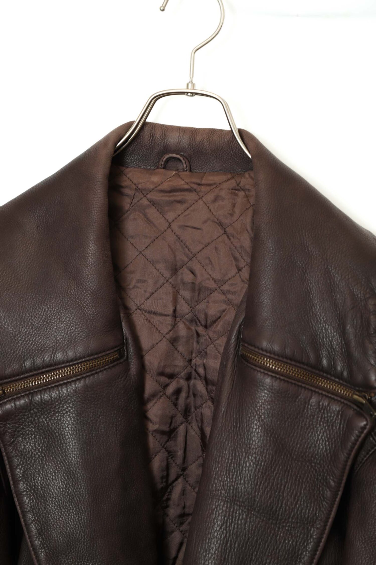 Alternative view of VINTAGE LEATHER COAT/XL