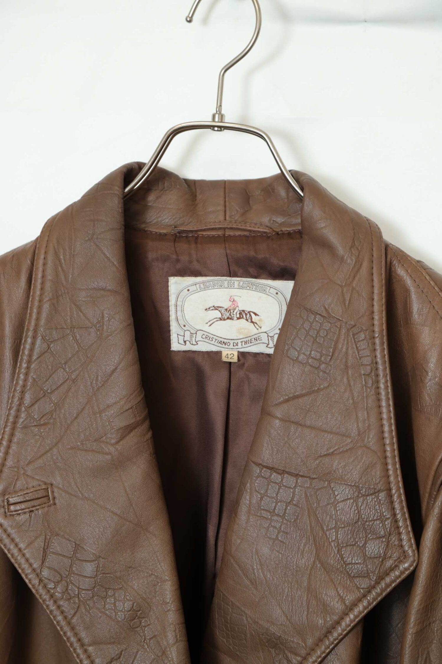 Alternative view of USED CRISTIANO DI THIENE LEATHER JACKET/MADE IN ITALY/XL