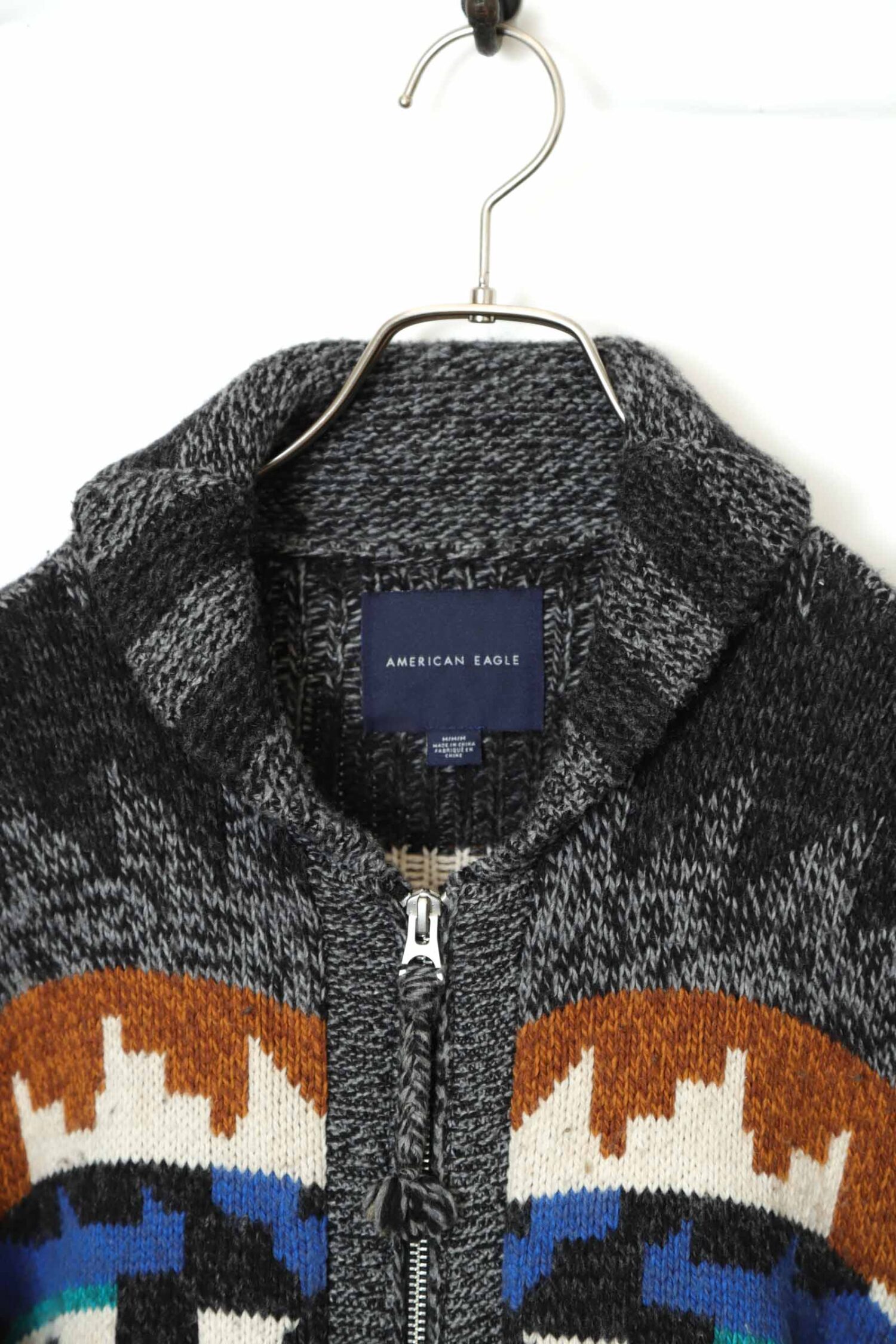 Alternative view of USED AMERICAN EAGLE KINITTED CARDIGAN/L