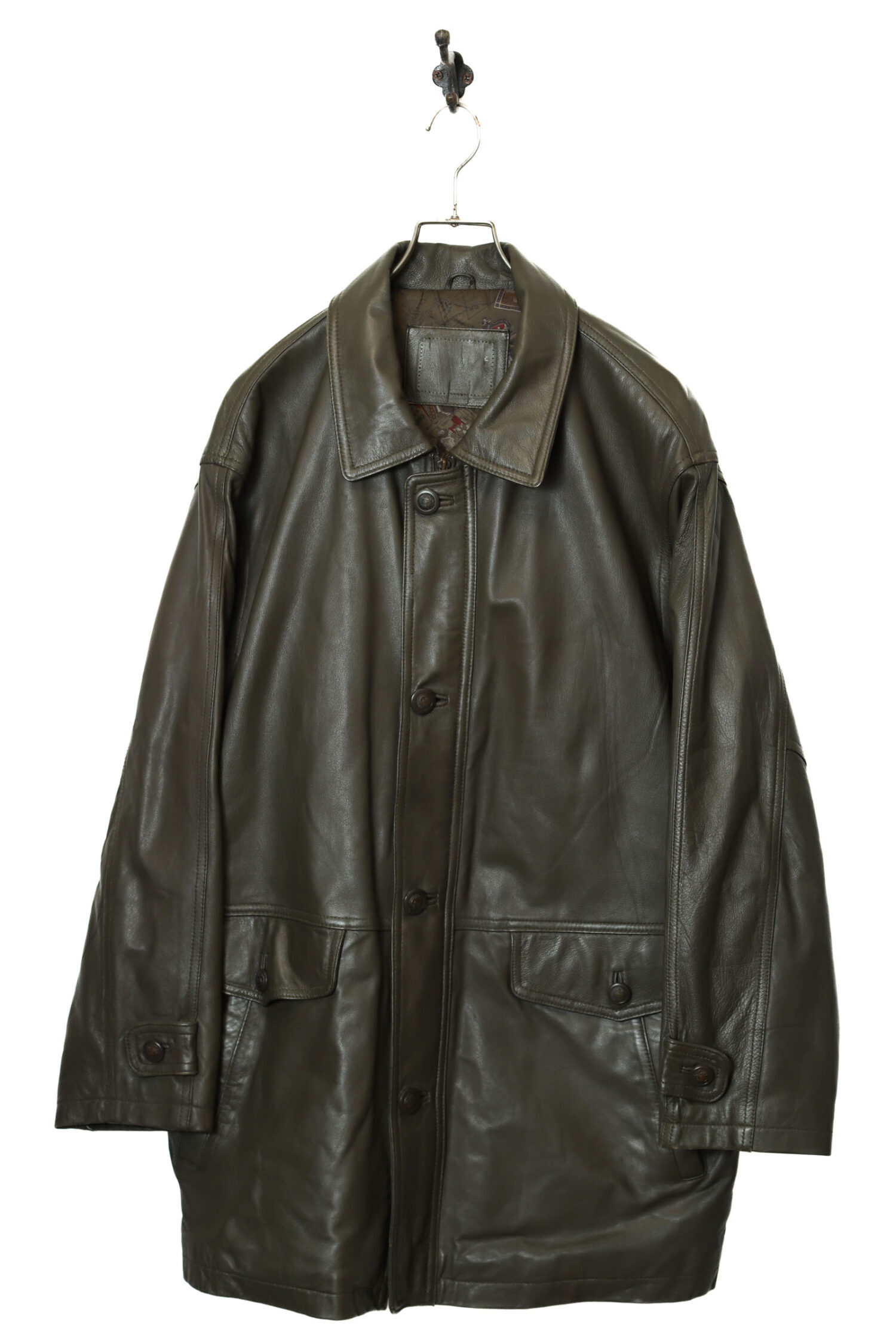 VINTAGE SHEEP LEATHER COVERALL JACKET/XL