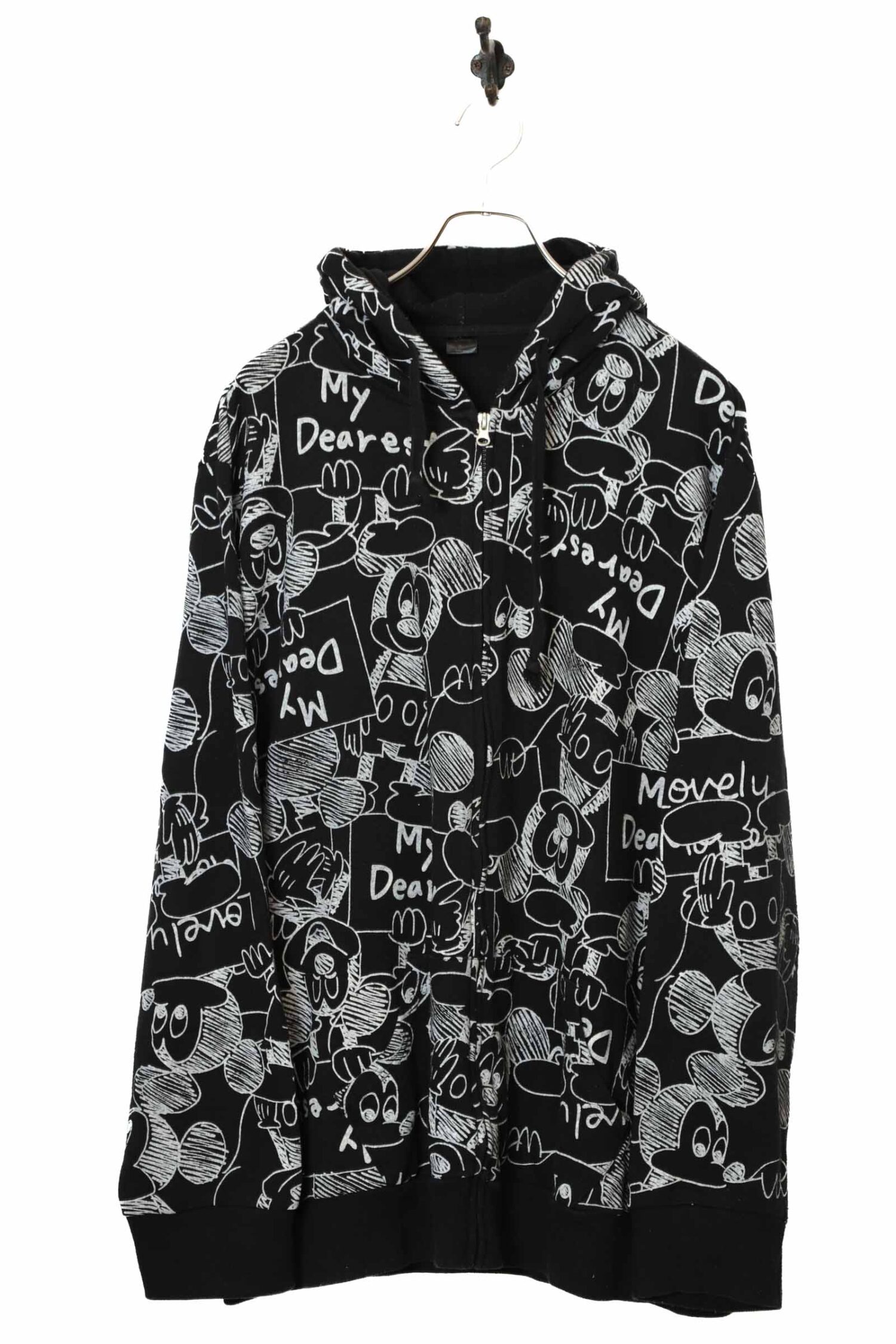 USED DISNEY PRINTED SWEAT PARKA/XL