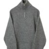 VINTAGE HALF ZIP KNITTED SWEATER/XL