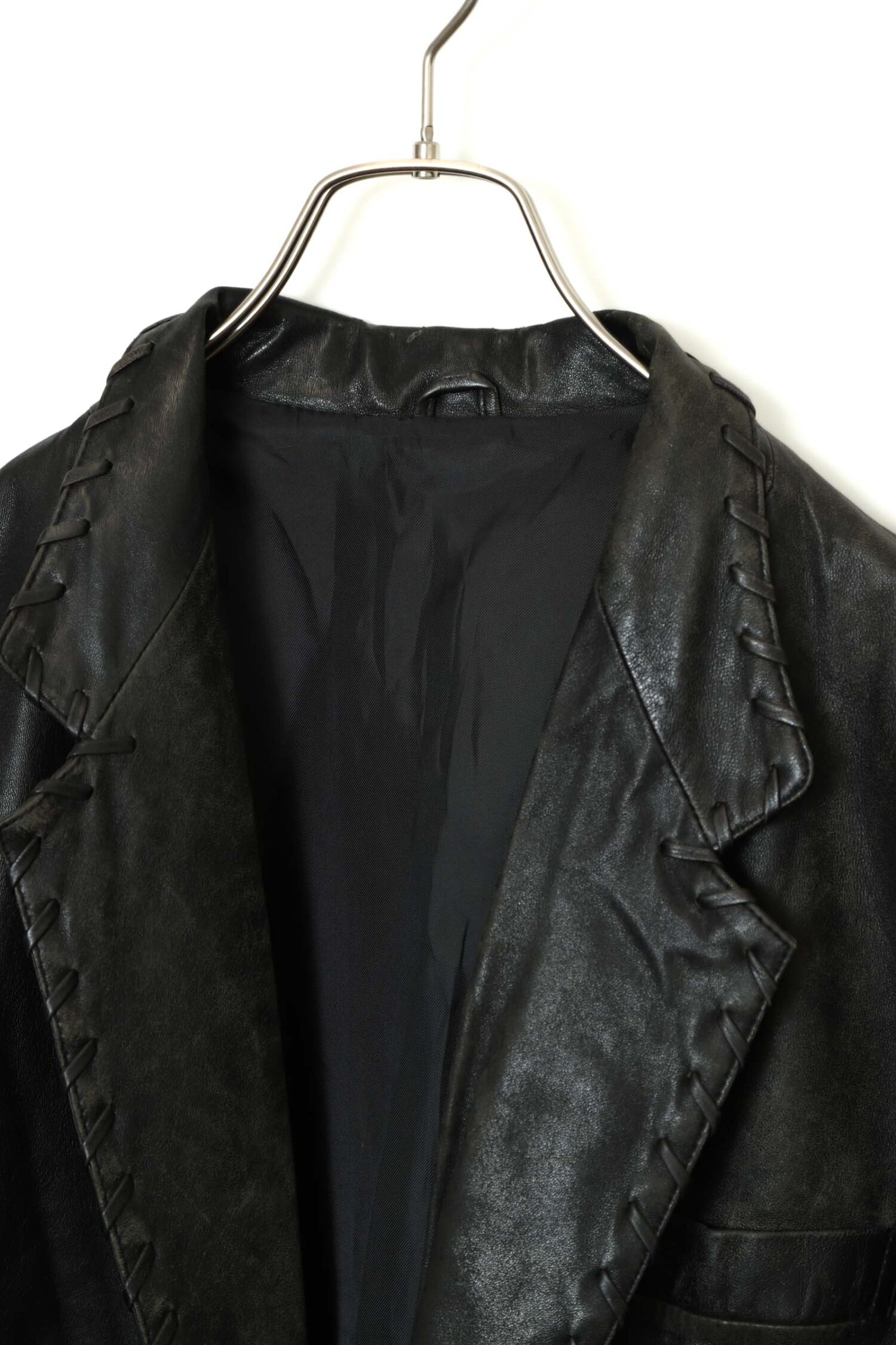 Alternative view of VINTAGE LEATHER TAILORED JACKET/M