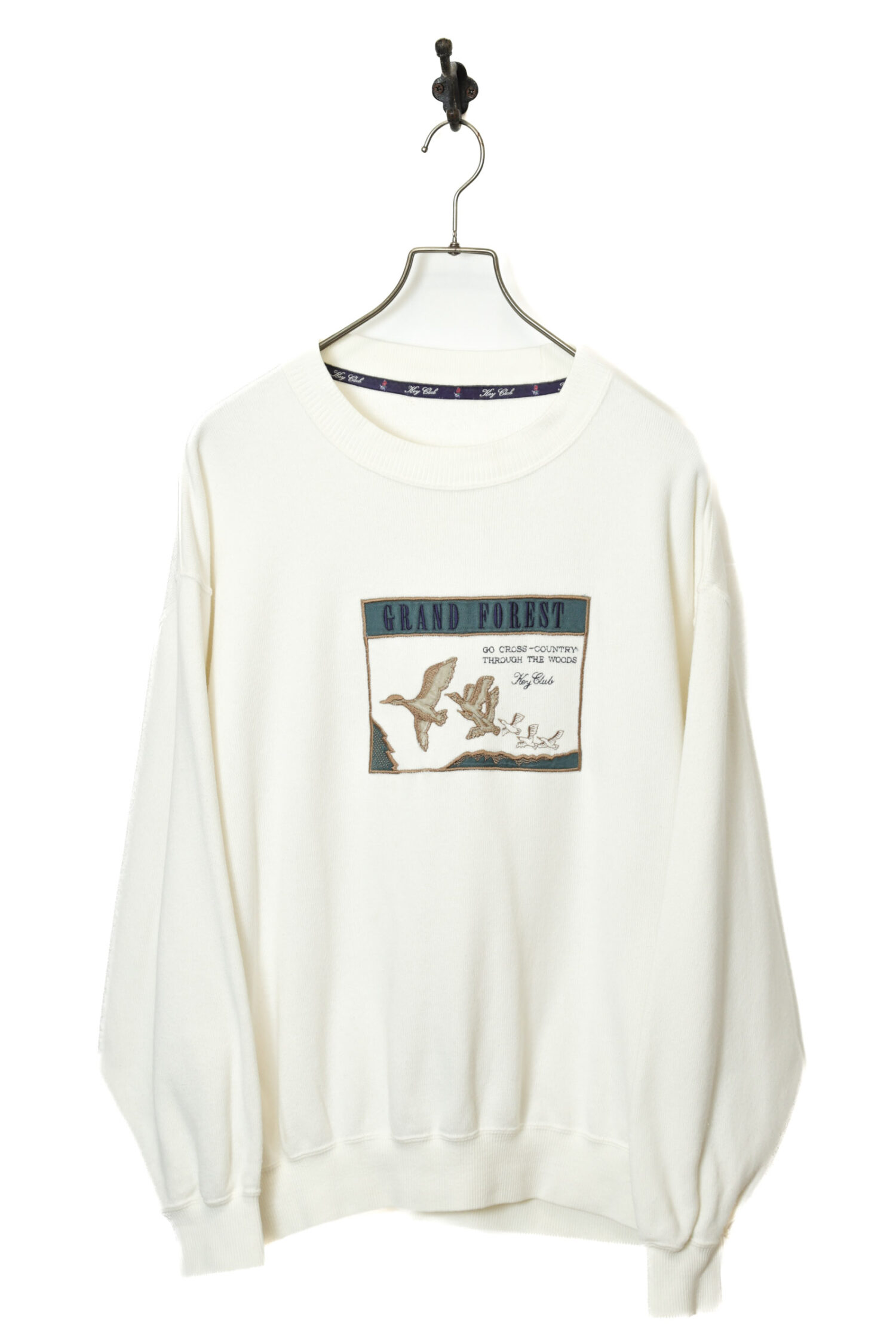 VINTAGE EMBROIDERY SWEAT SHIRT/L