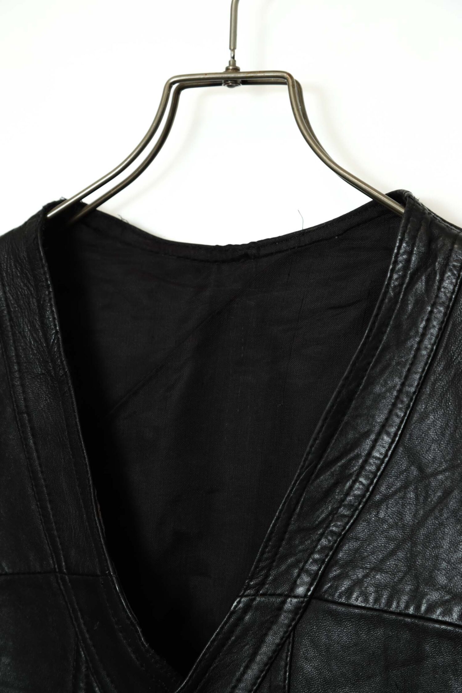 Alternative view of VINTAGE SHEEP LEATHER VEST/L