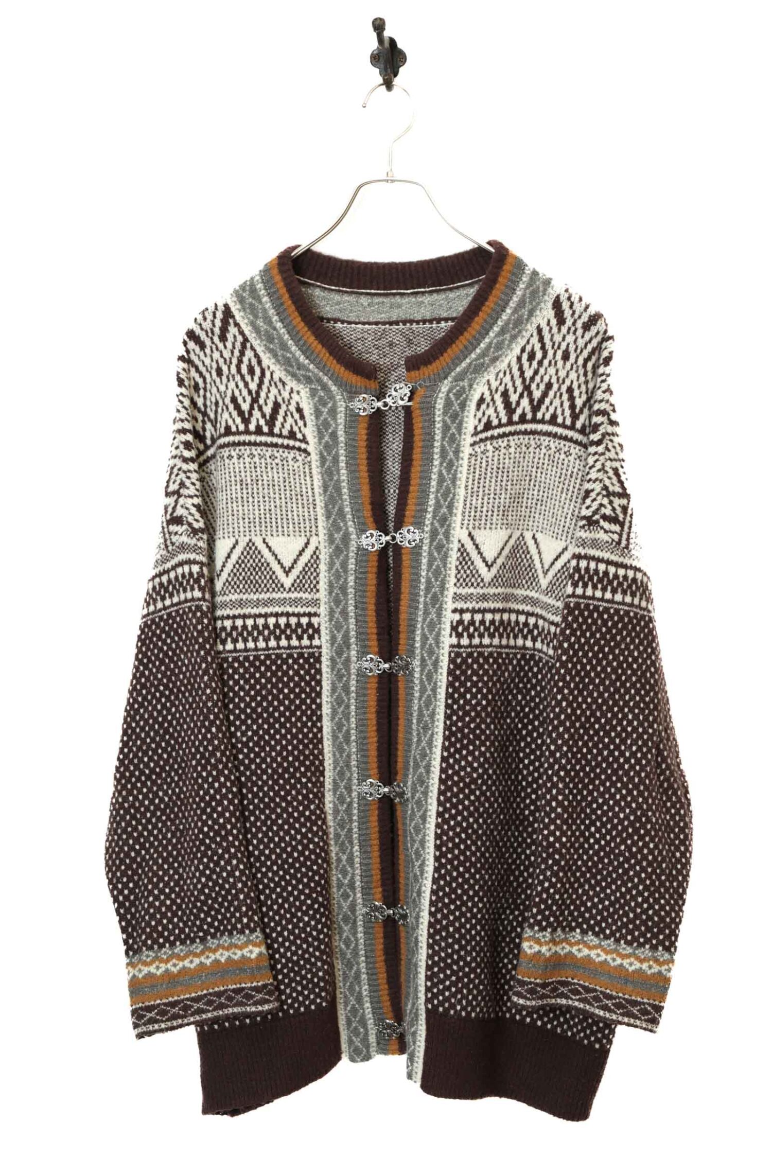 VINTAGE KNITTED CARDIGAN/XL