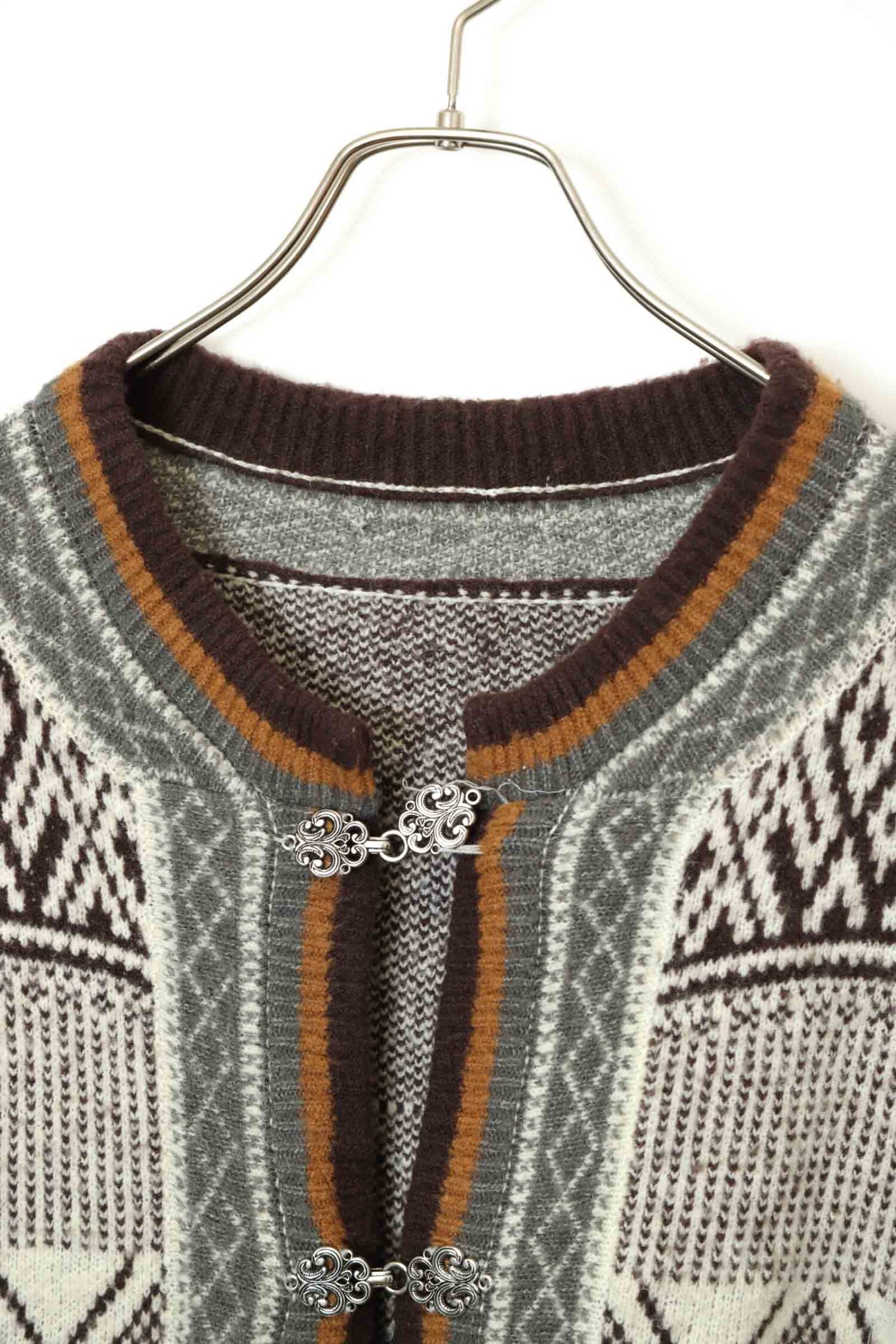Alternative view of VINTAGE KNITTED CARDIGAN/XL