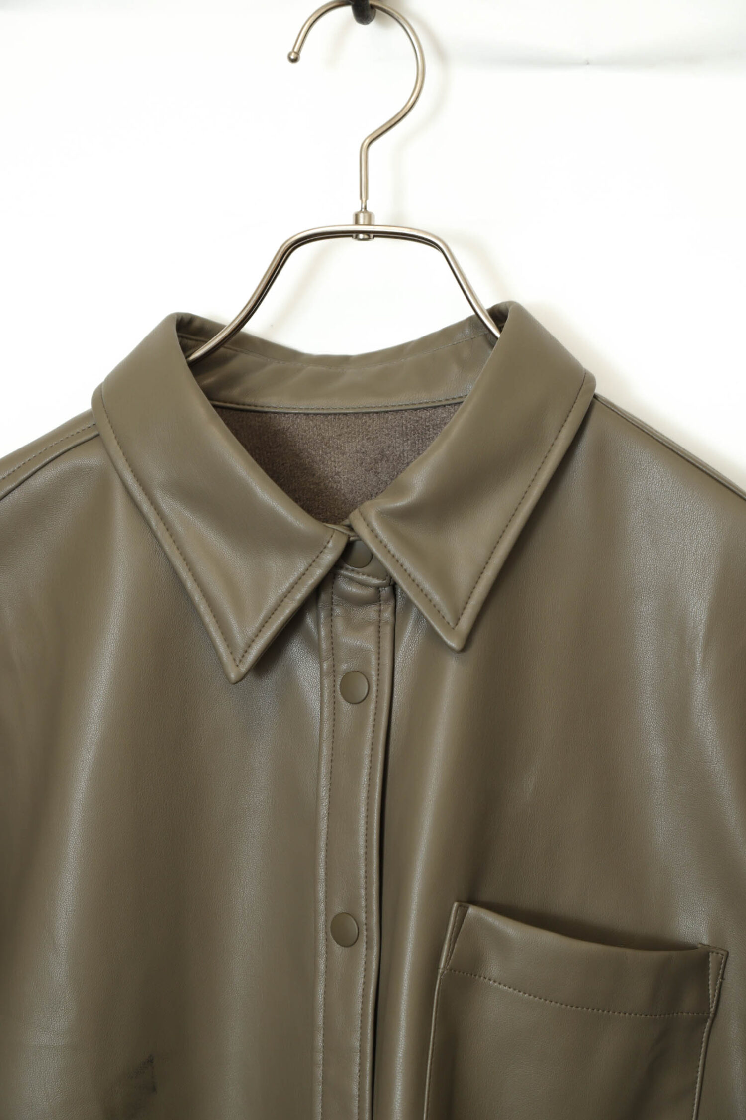 Alternative view of VINTAGE FAKE LEATHER SHIRT/M