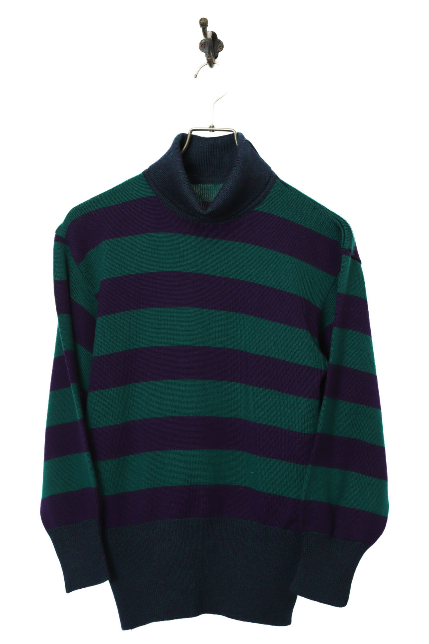 VINTAGE BORDER HIGH-NECK SWEATER/S