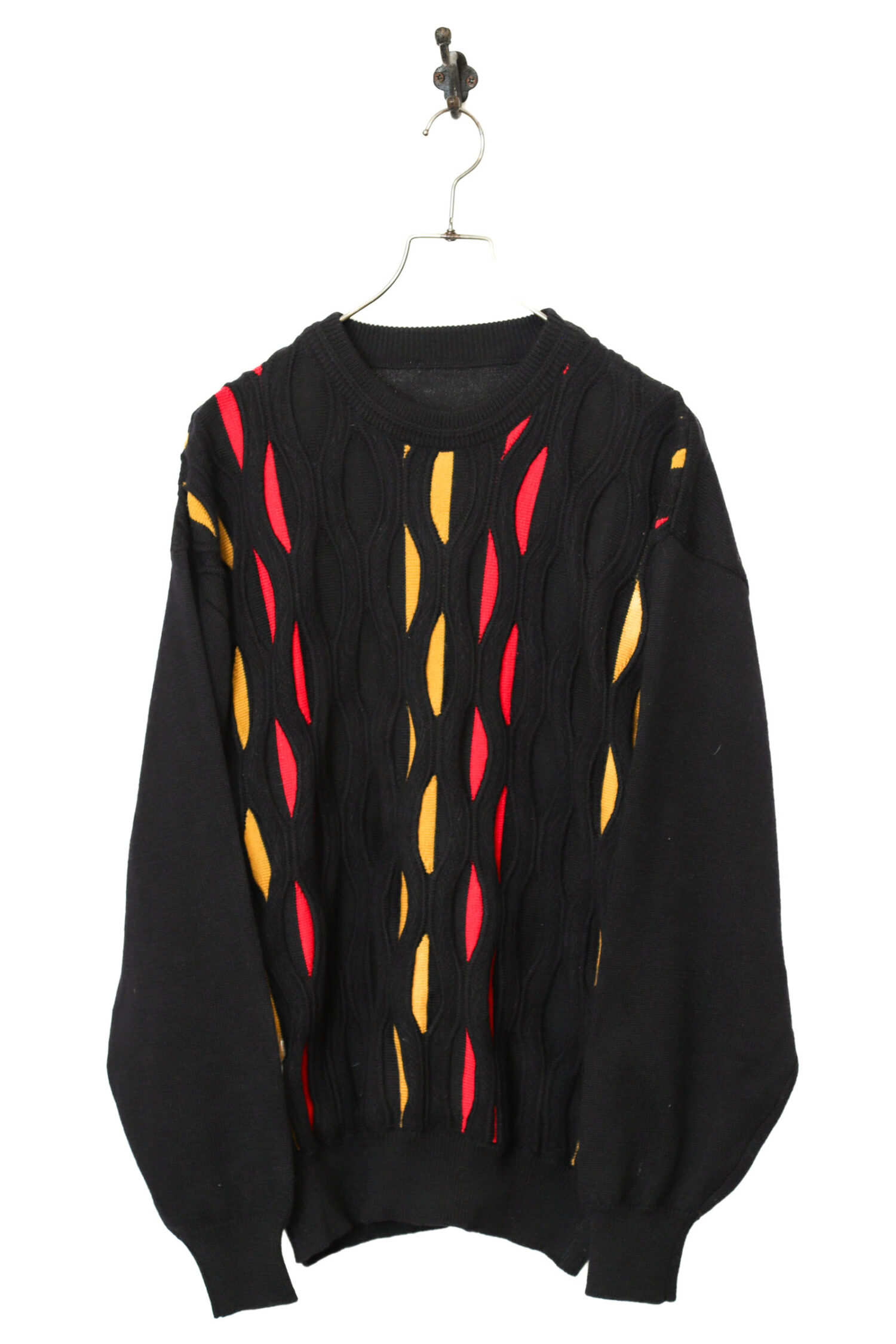 VINTAGE 3D KNITTED SWEATER/L